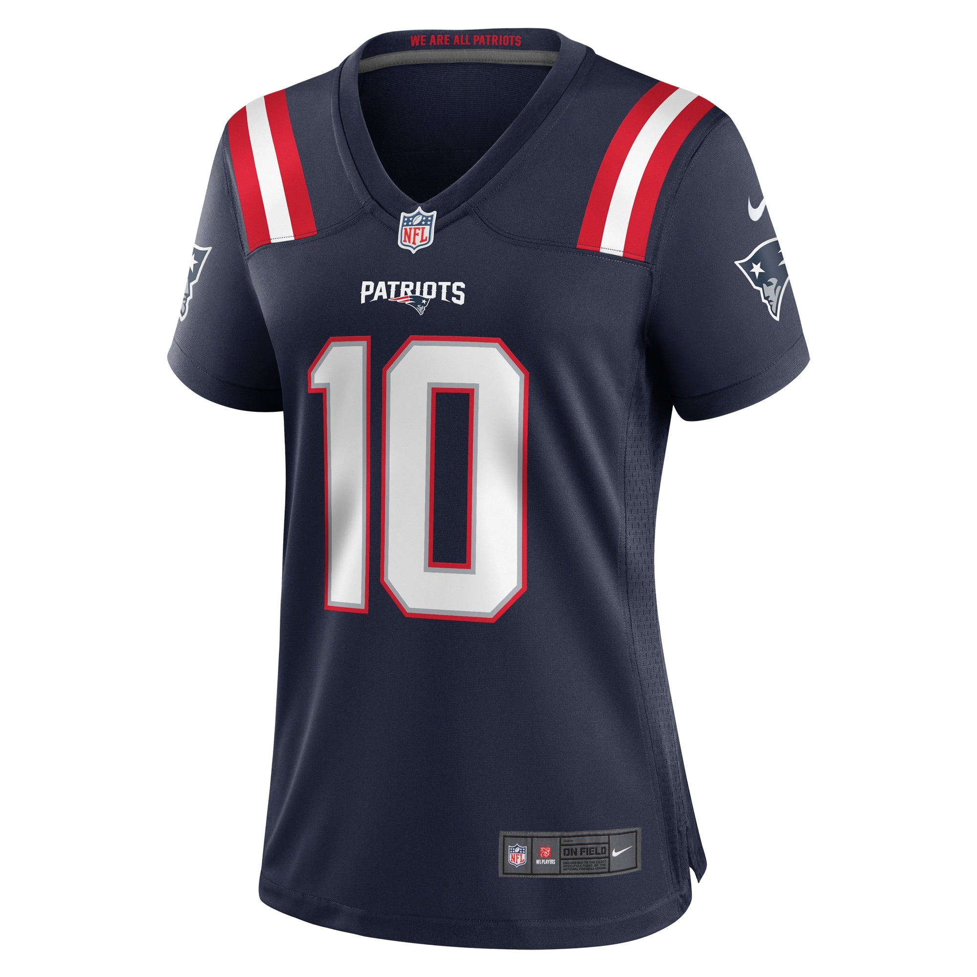 Drake Maye New England Patriots Nike Women's  Player Game Jersey - Navy