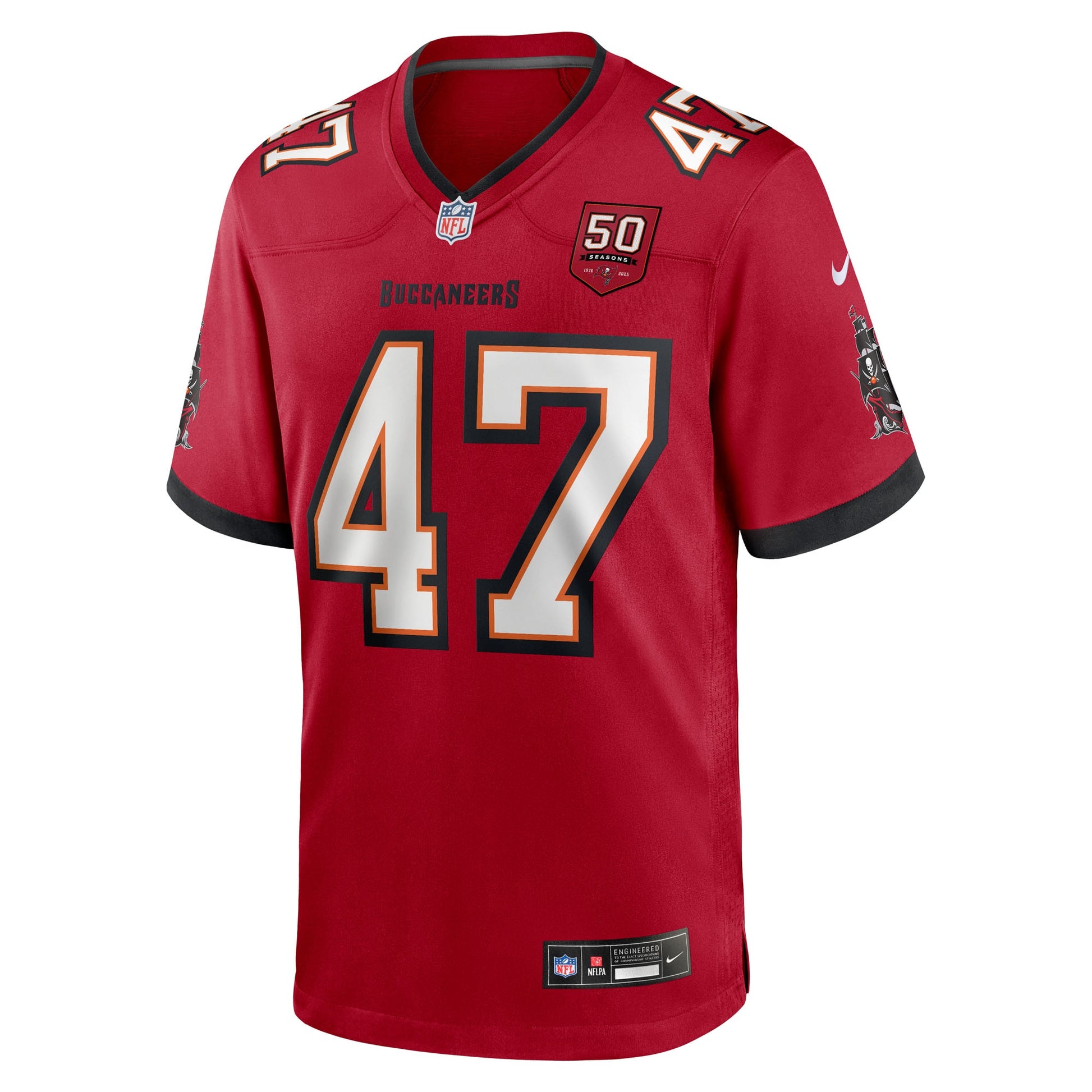 John Lynch Tampa Bay Buccaneers Nike 50th Anniversary Team Game Jersey - Red