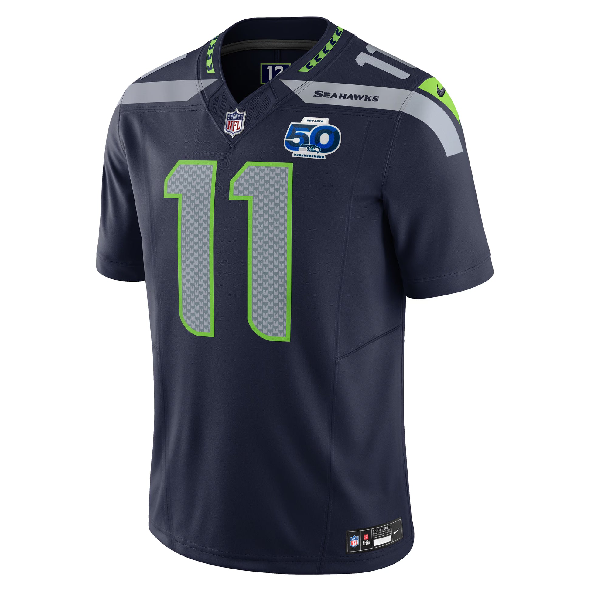 Jaxon Smith-Njigba Seattle Seahawks Nike Team 50th Season Vapor F.U.S.E. Limited Jersey - College Navy