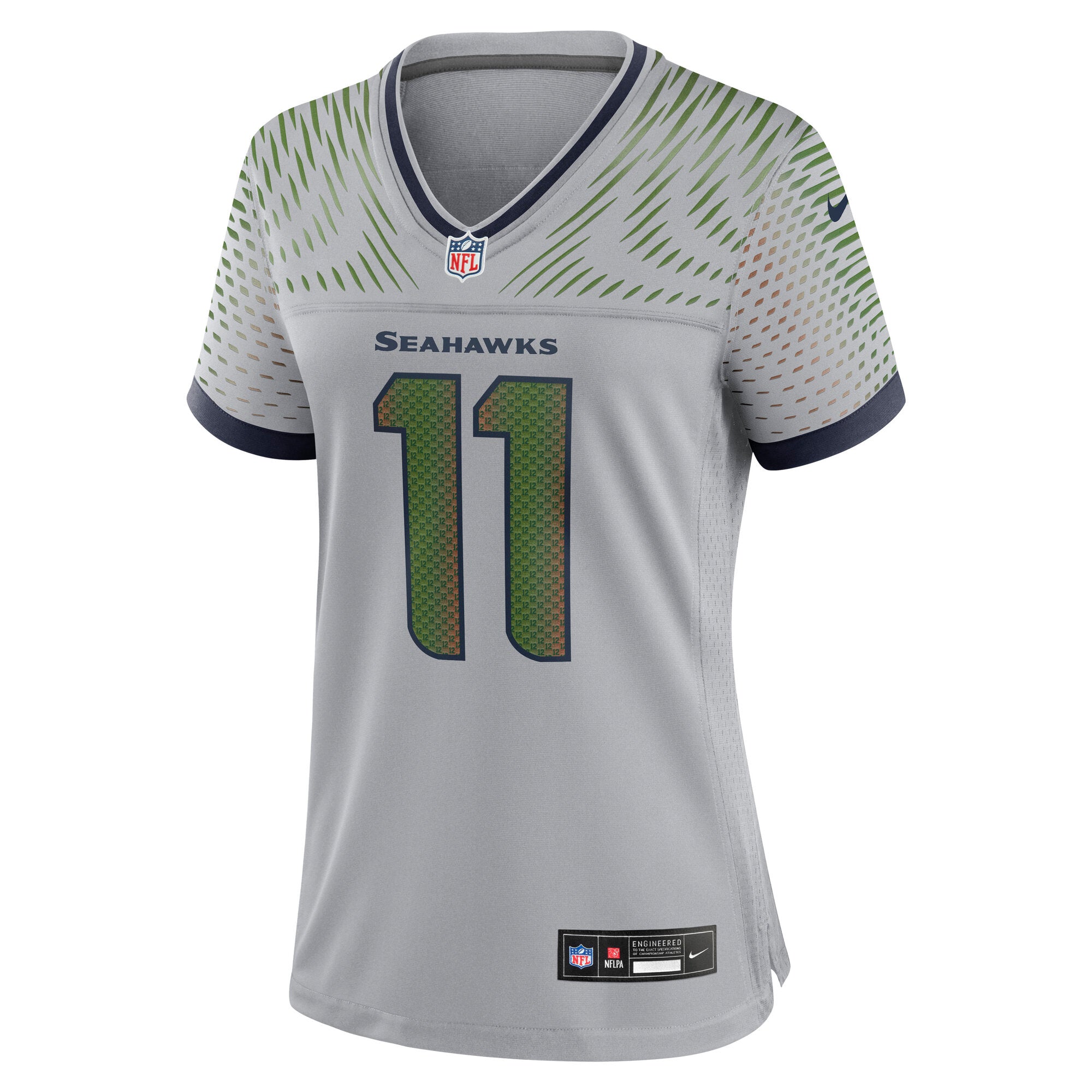 Jaxon Smith-Njigba Seattle Seahawks Nike Women's 2025 Rivalries Collection Game Jersey - Wolf Gray