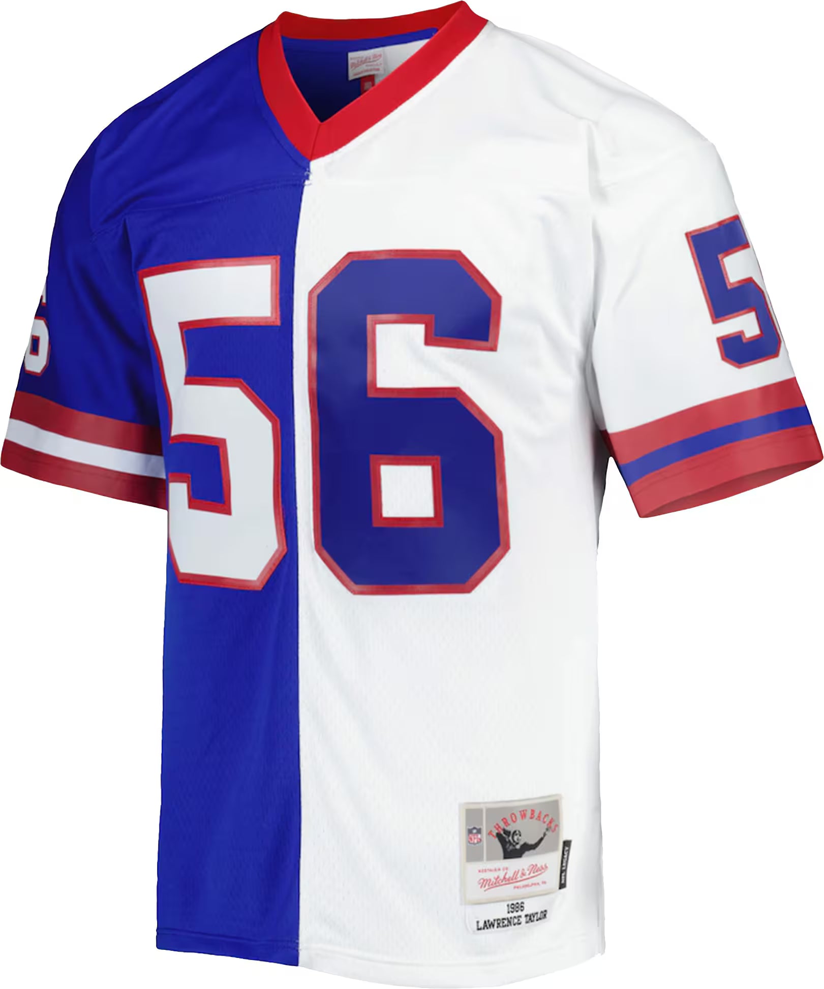 Lawrence Taylor New York Giants Mitchell &amp; Ness 1986 Split Legacy Replica Jersey - Royal/White