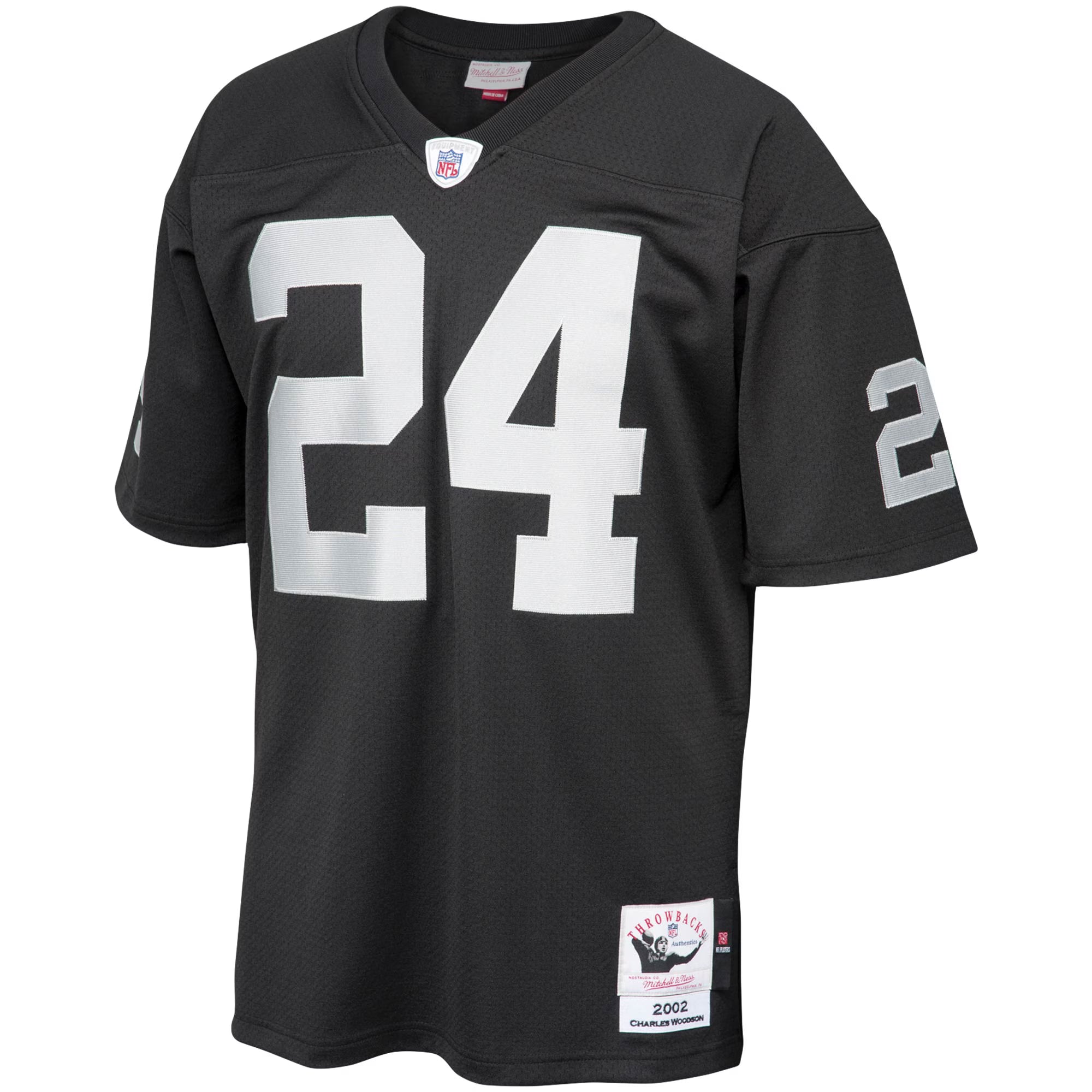 Charles Woodson Las Vegas Raiders 2002 Mitchell &amp; Ness Authentic Throwback Retired Player Jersey - Black