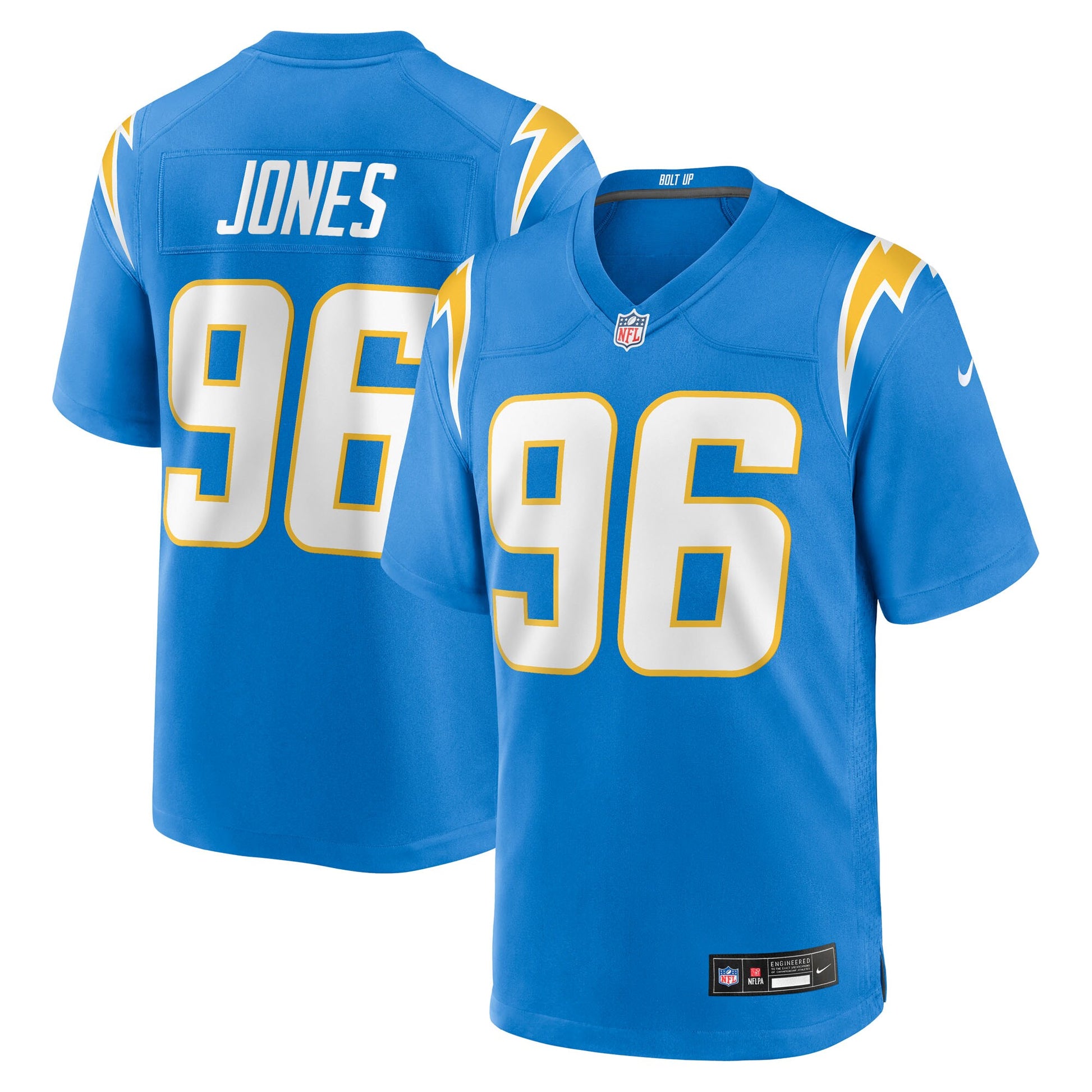 Naquan Jones Los Angeles Chargers Nike Team Game Jersey -  Powder Blue