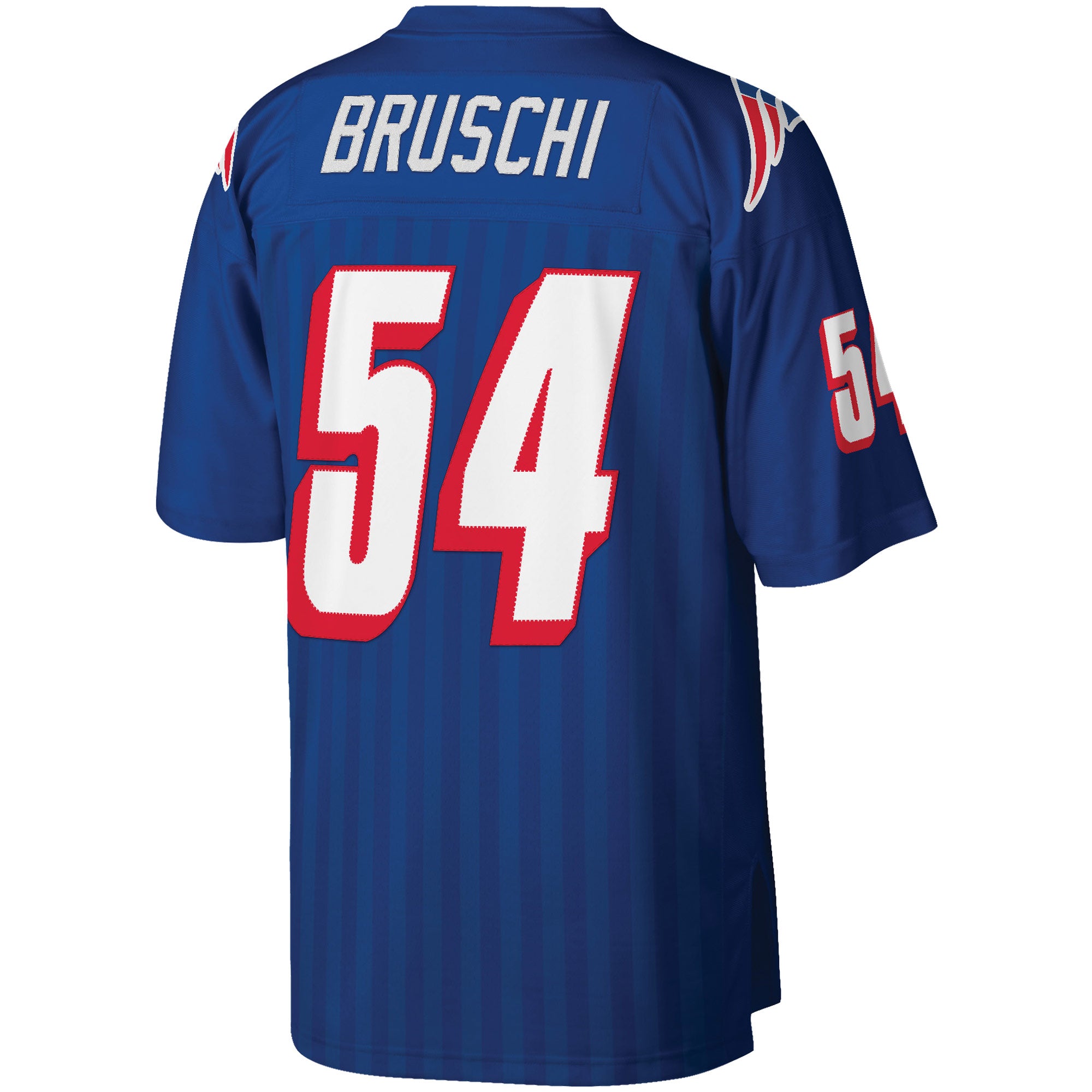 Tedy Bruschi New England Patriots Mitchell &amp; Ness Big &amp; Tall 1996 Retired Player Replica Jersey - Royal