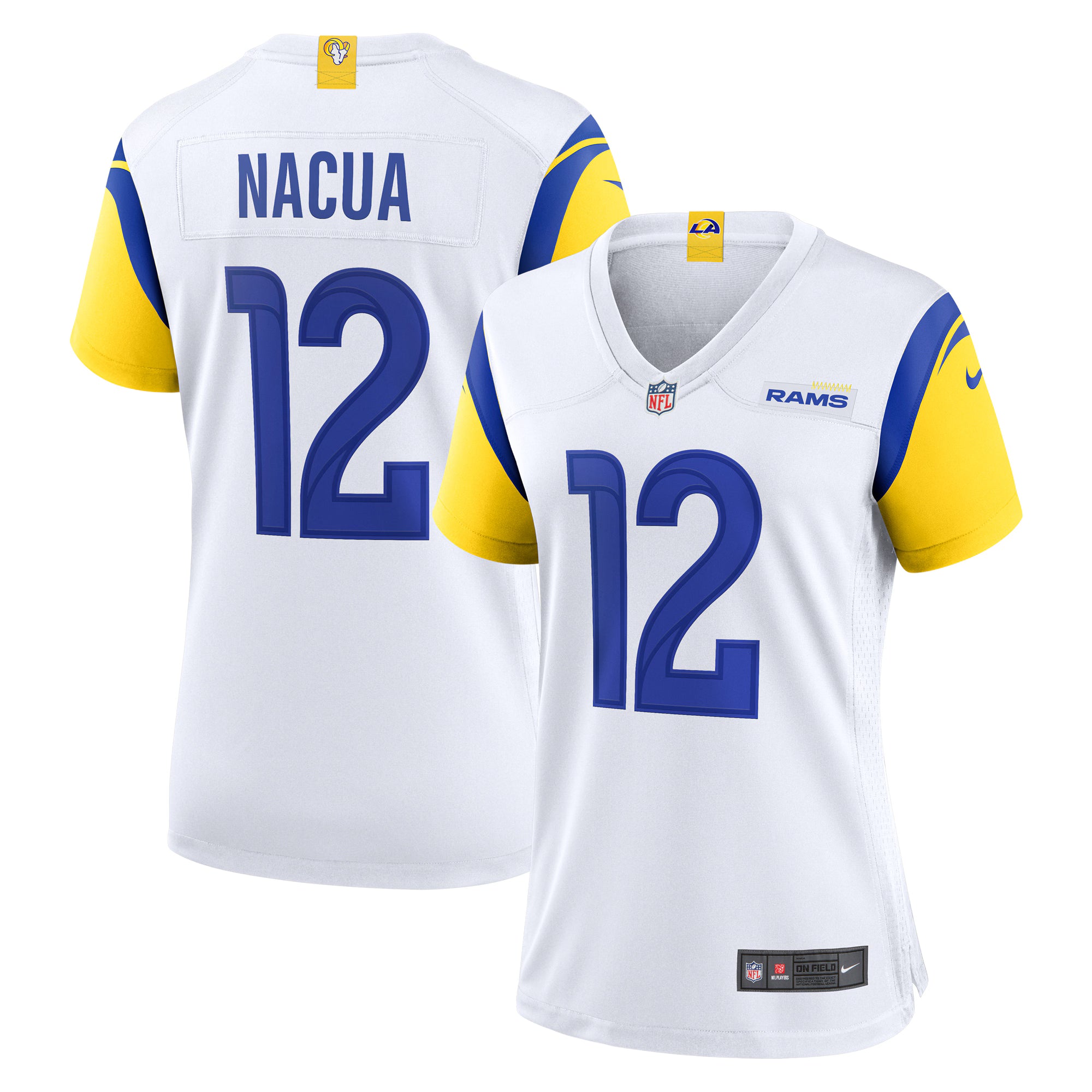 Puka Nacua Los Angeles Rams Nike Women's Game Player Jersey - White