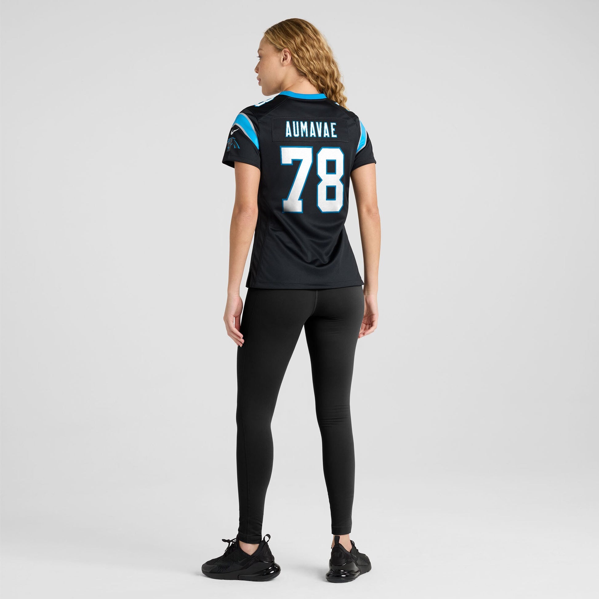 Popo Aumavae Carolina Panthers Nike Women's Team Game Jersey -  Black