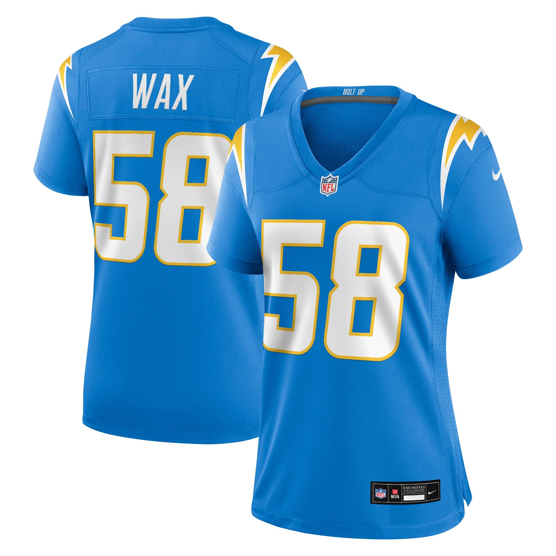 Marlowe Wax Los Angeles Chargers Nike Women's Team Game Jersey -  Powder Blue