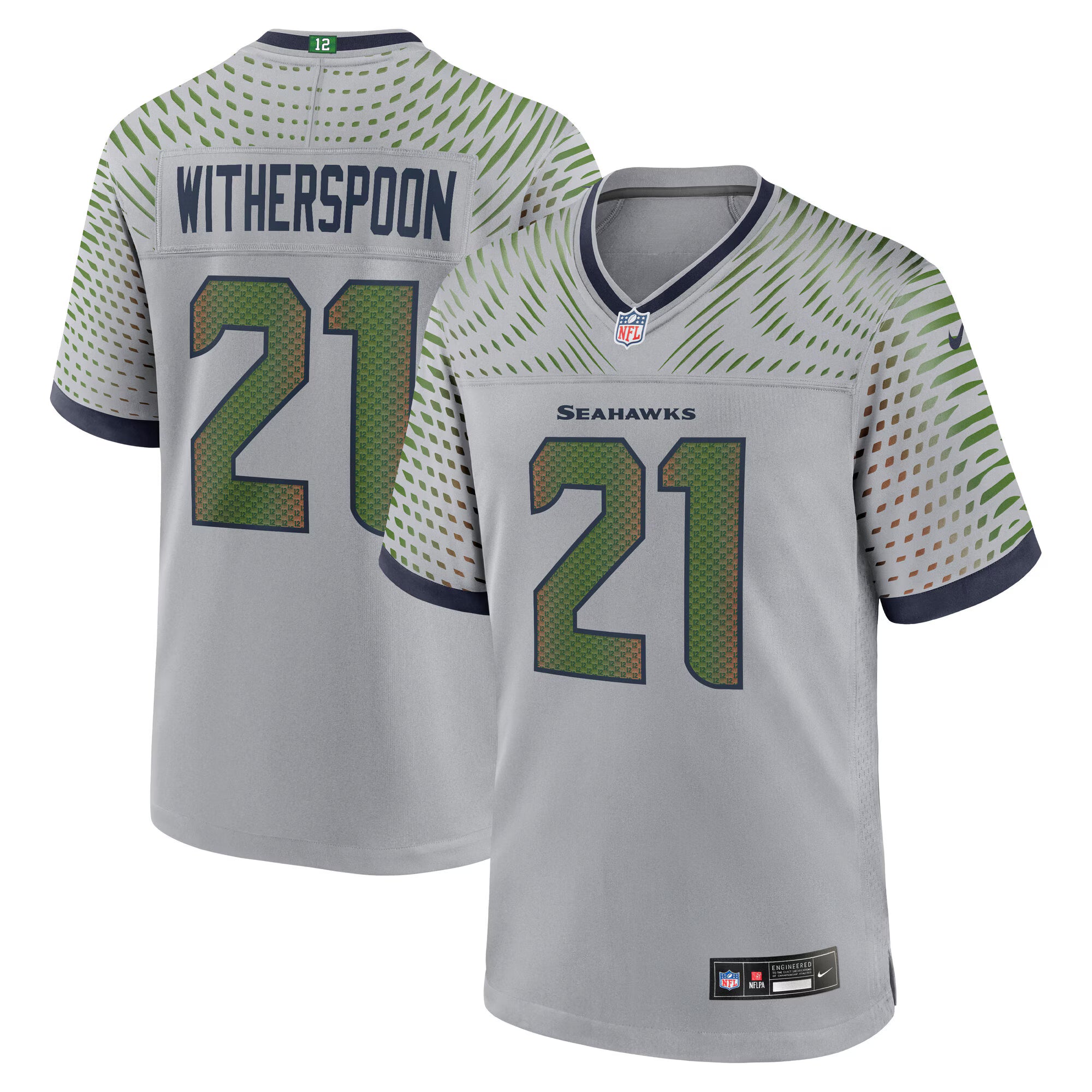 Devon Witherspoon Seattle Seahawks Nike 2025 Rivalries Collection Game Jersey - Wolf Gray