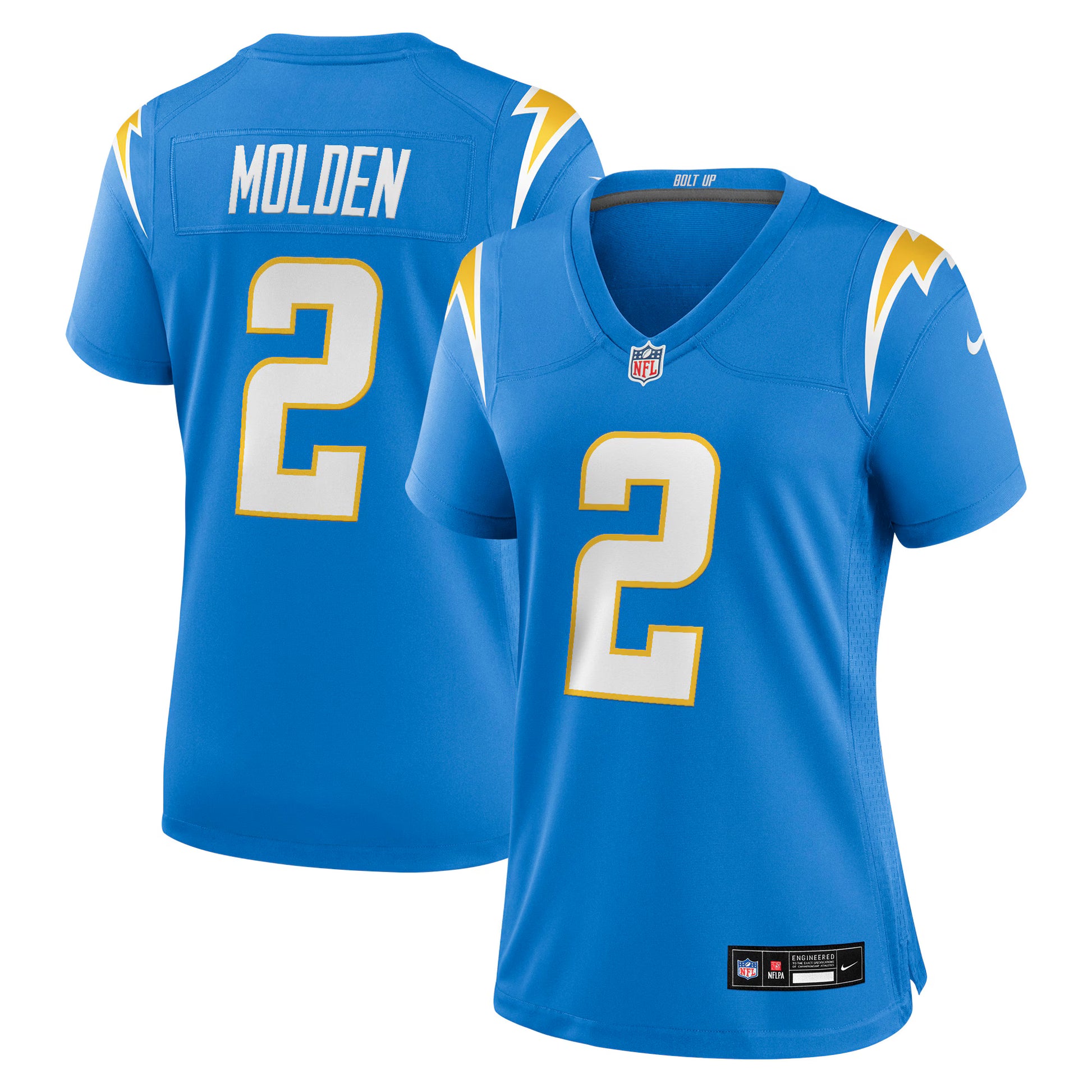 Elijah Molden Los Angeles Chargers Nike Women's Team Game Jersey -  Powder Blue
