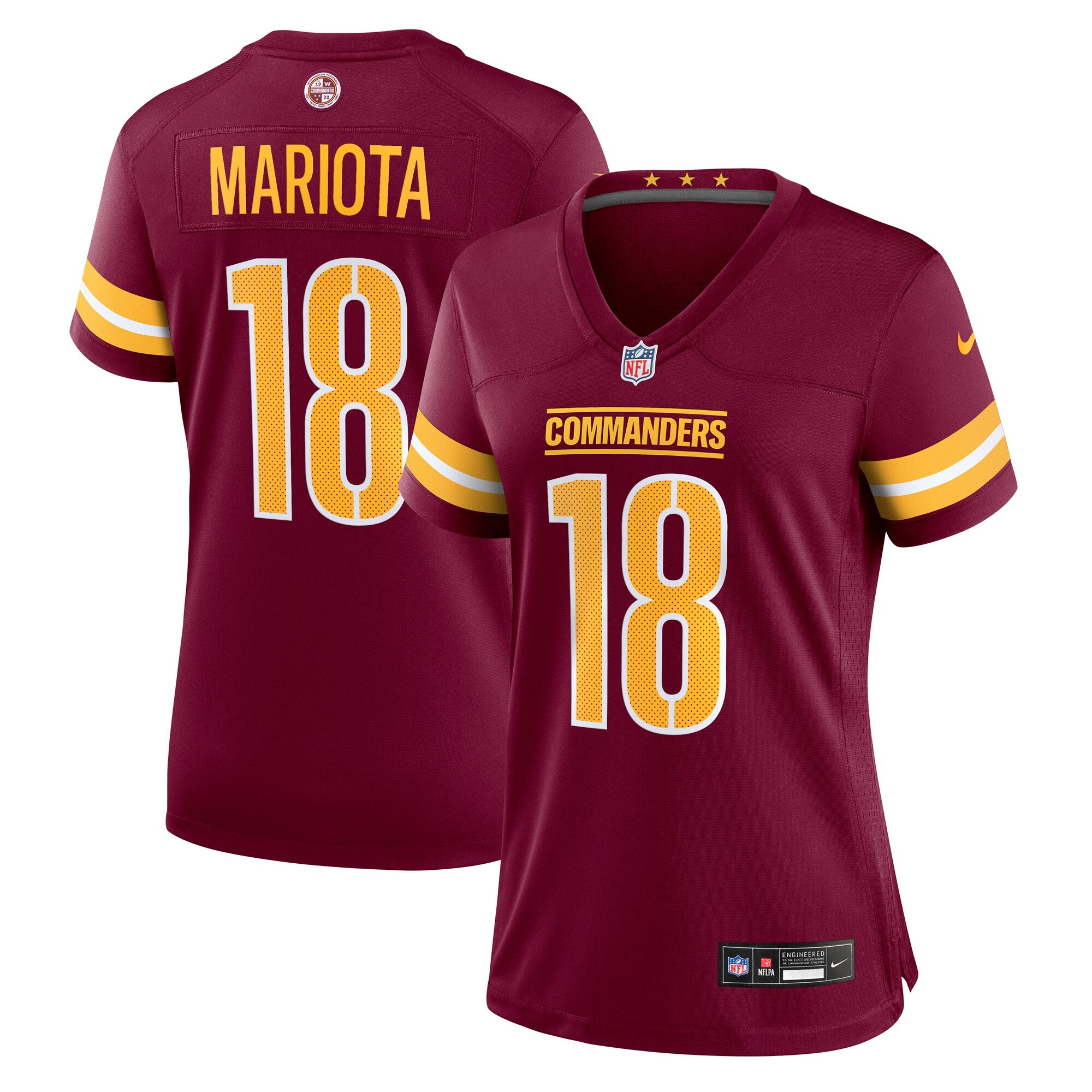 Marcus Mariota Washington Commanders Nike Women's Team Game Jersey -  Burgundy