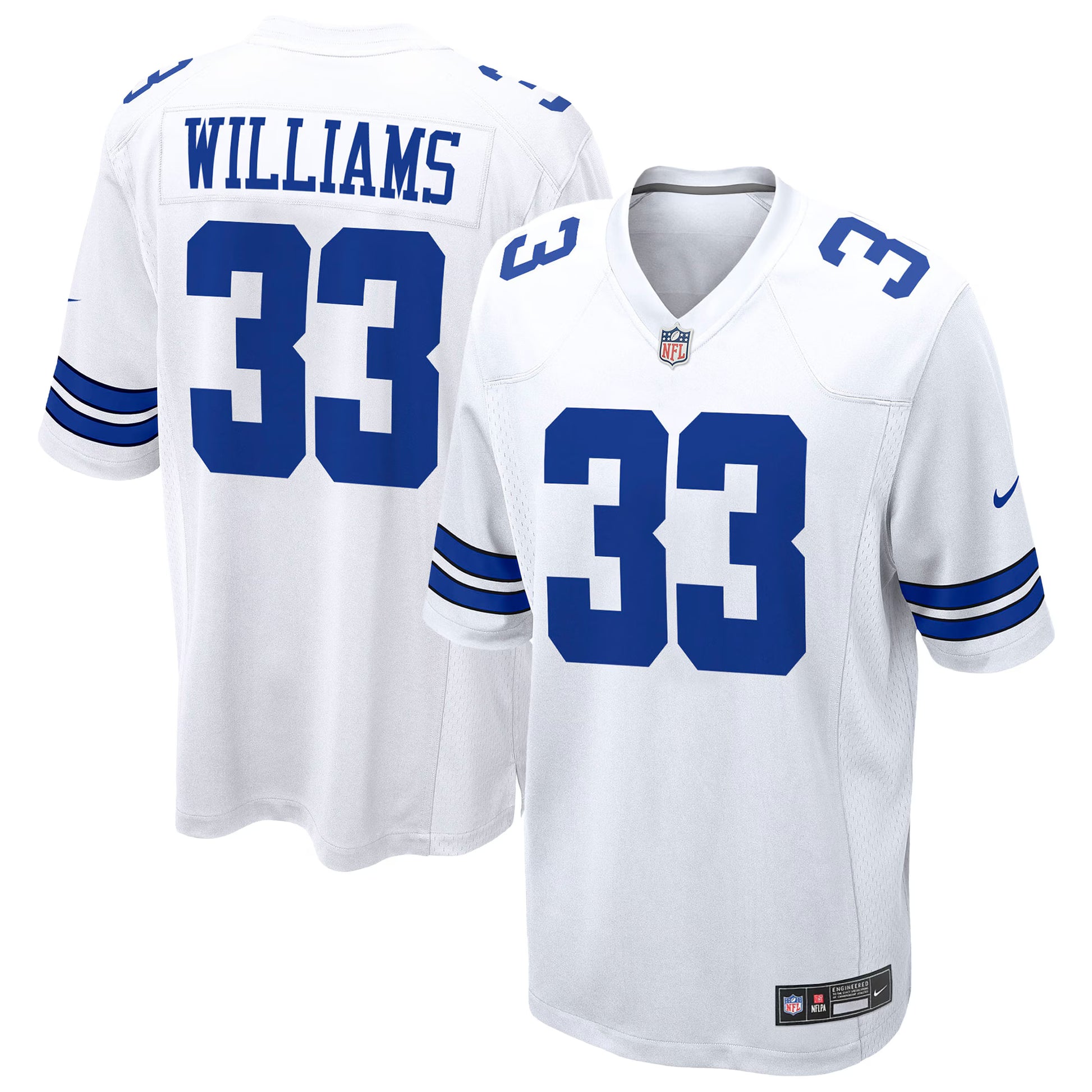 Javonte Williams Dallas Cowboys Nike Game Jersey - White