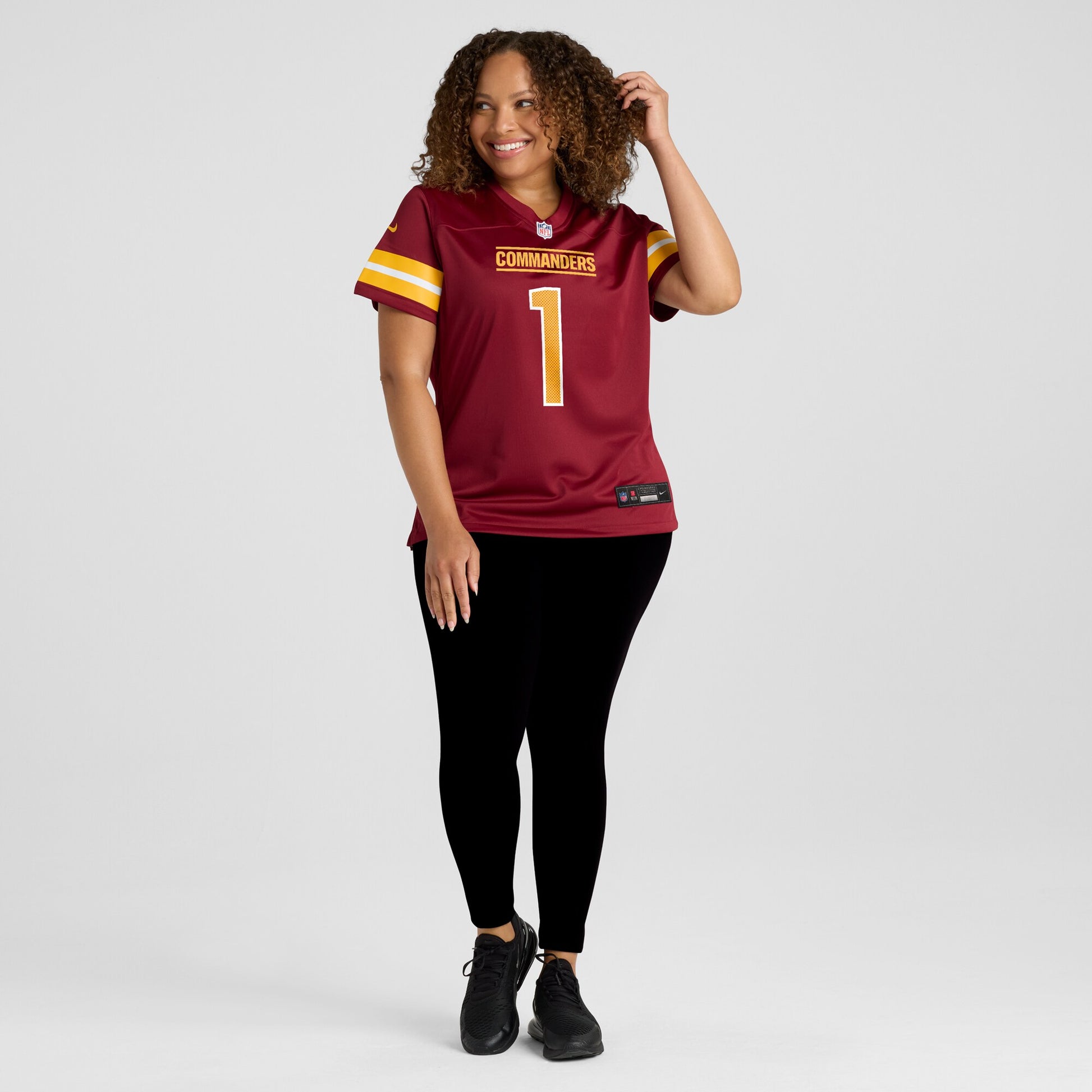 Number 1 Bride Washington Commanders Nike Women's Game Jersey - Burgundy