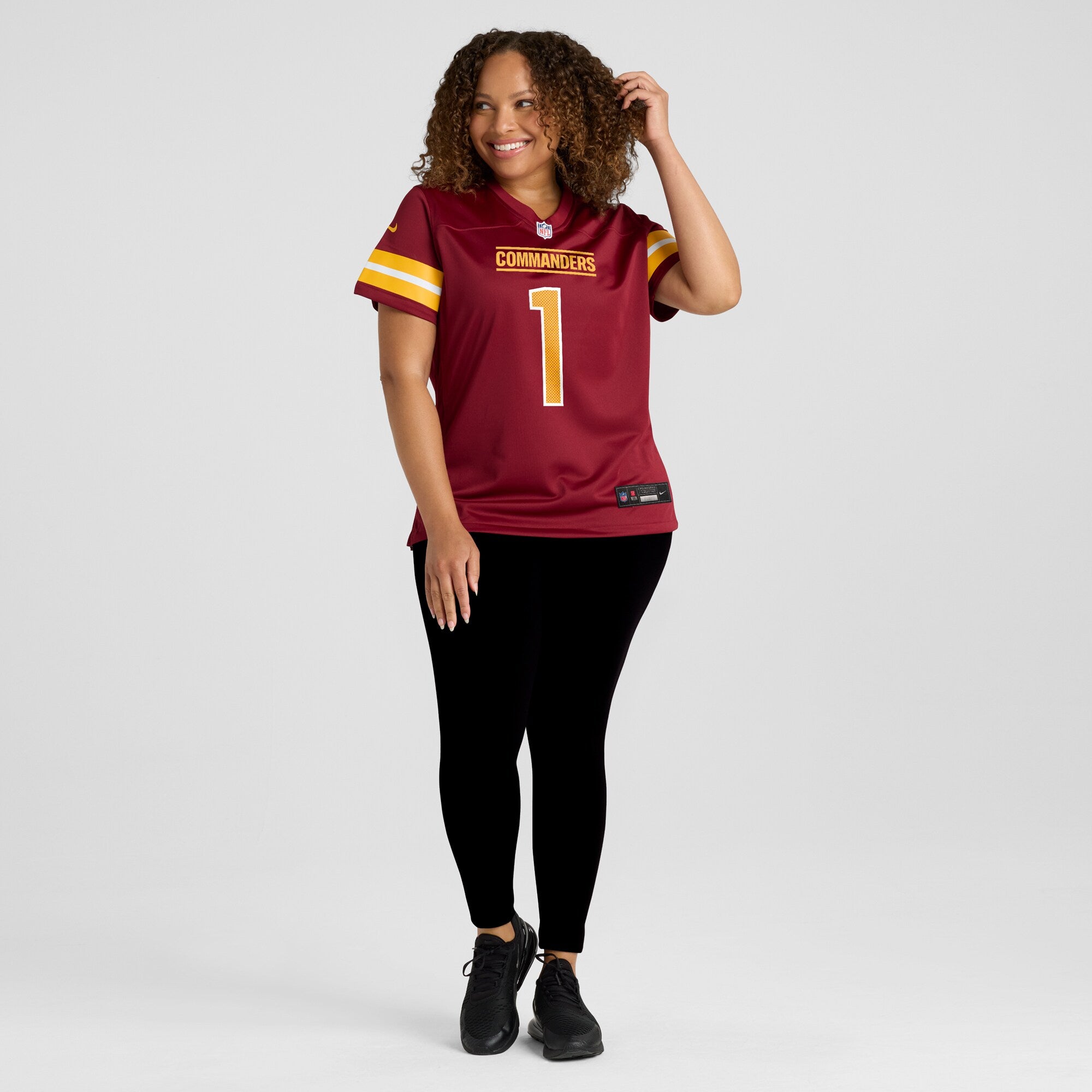 Number 1 Bride Washington Commanders Nike Women's Game Jersey - Burgundy