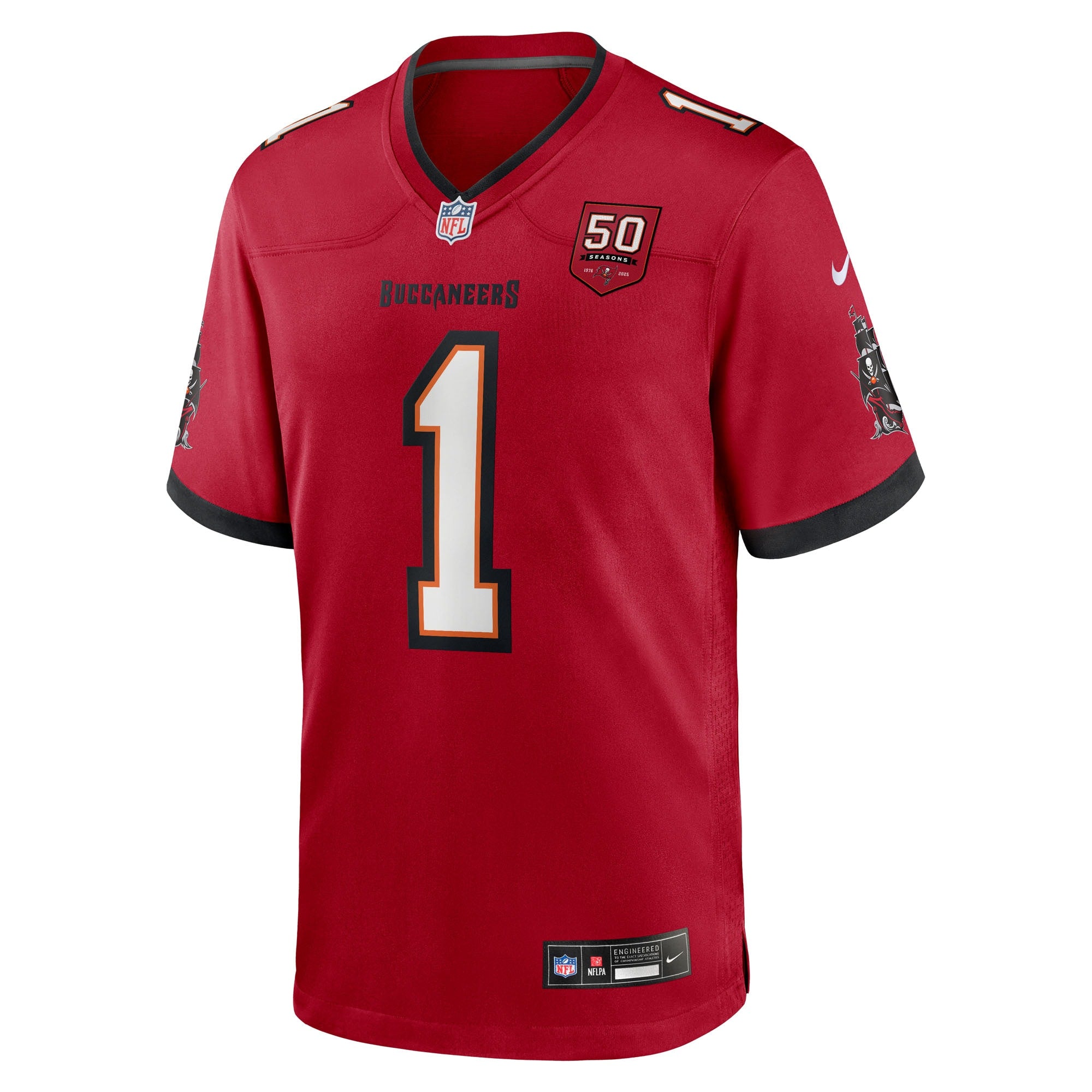 Rachaad White Tampa Bay Buccaneers Nike 50th Anniversary Team Game Jersey - Red