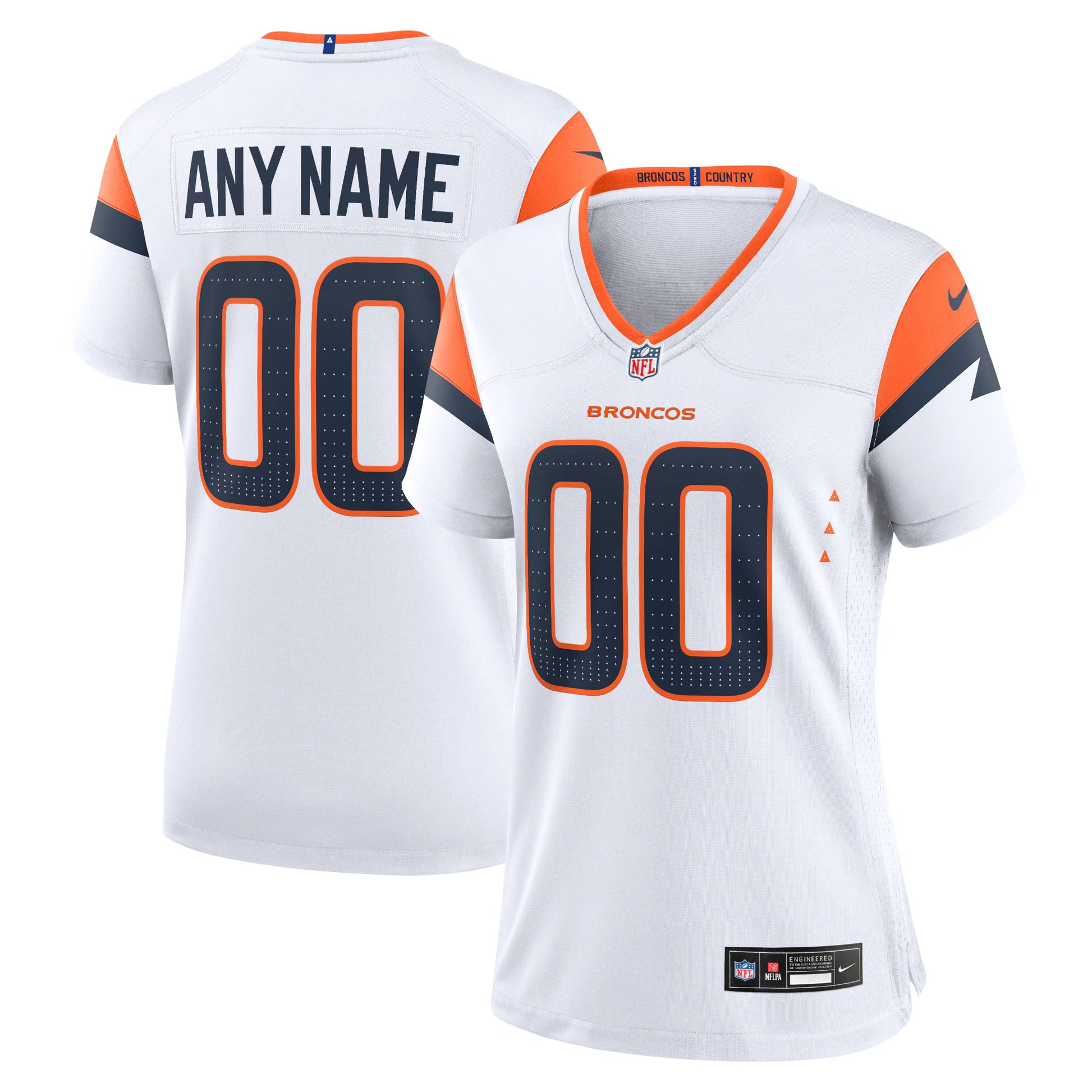 Denver Broncos Nike Women's Mile High Collection Custom Game Jersey  - White
