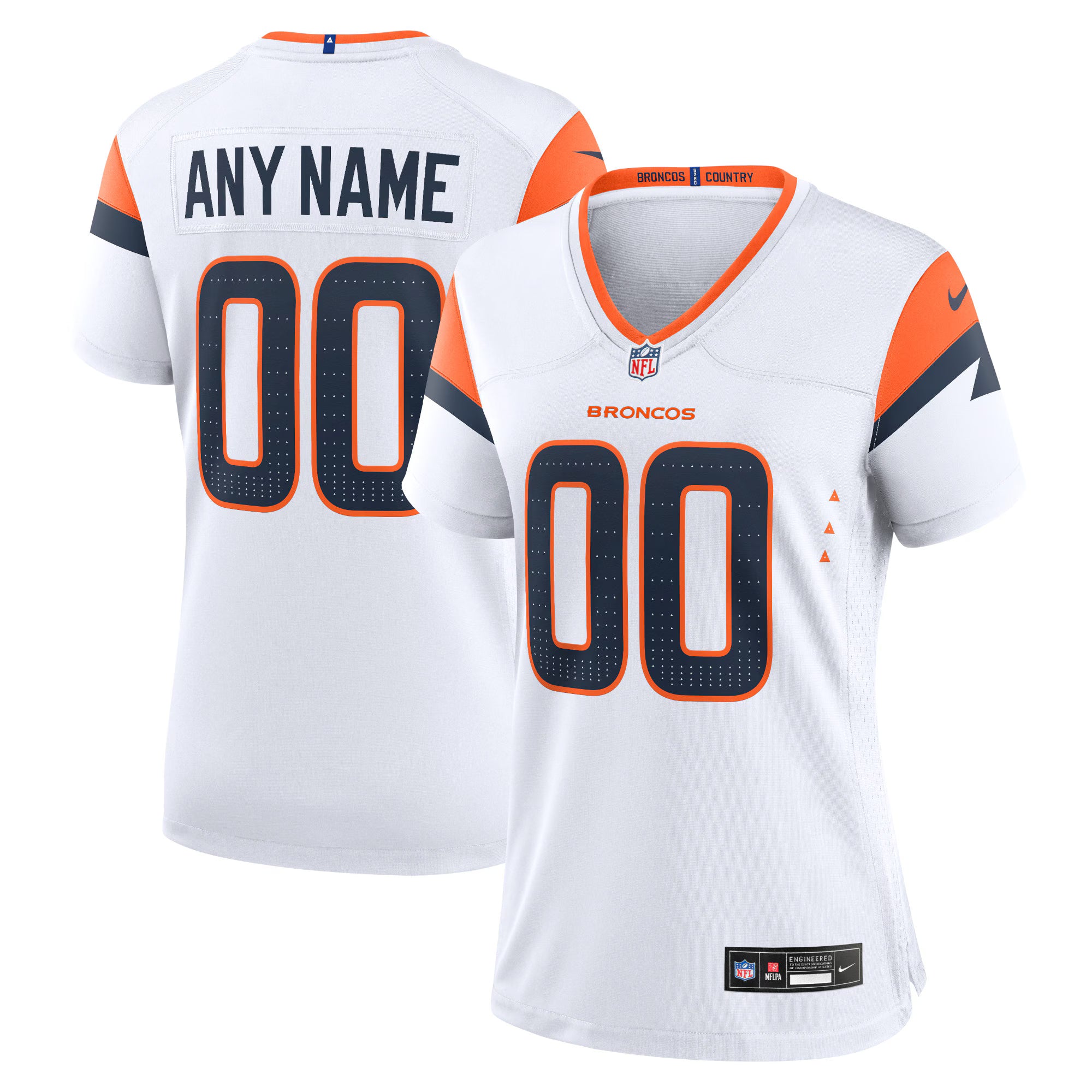 Denver Broncos Nike Women's Mile High Collection Custom Game Jersey  - White