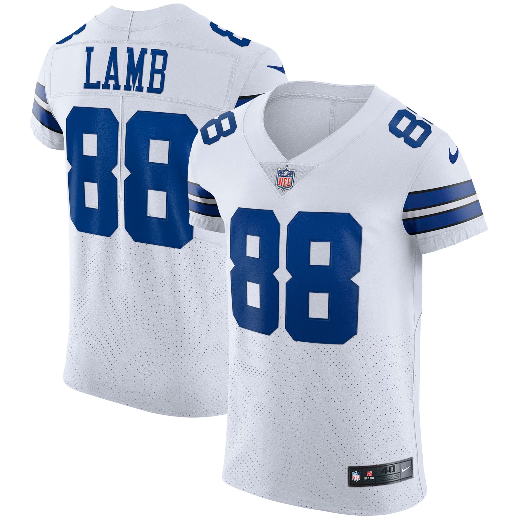 CeeDee Lamb Dallas Cowboys Nike Vapor Elite Jersey - White