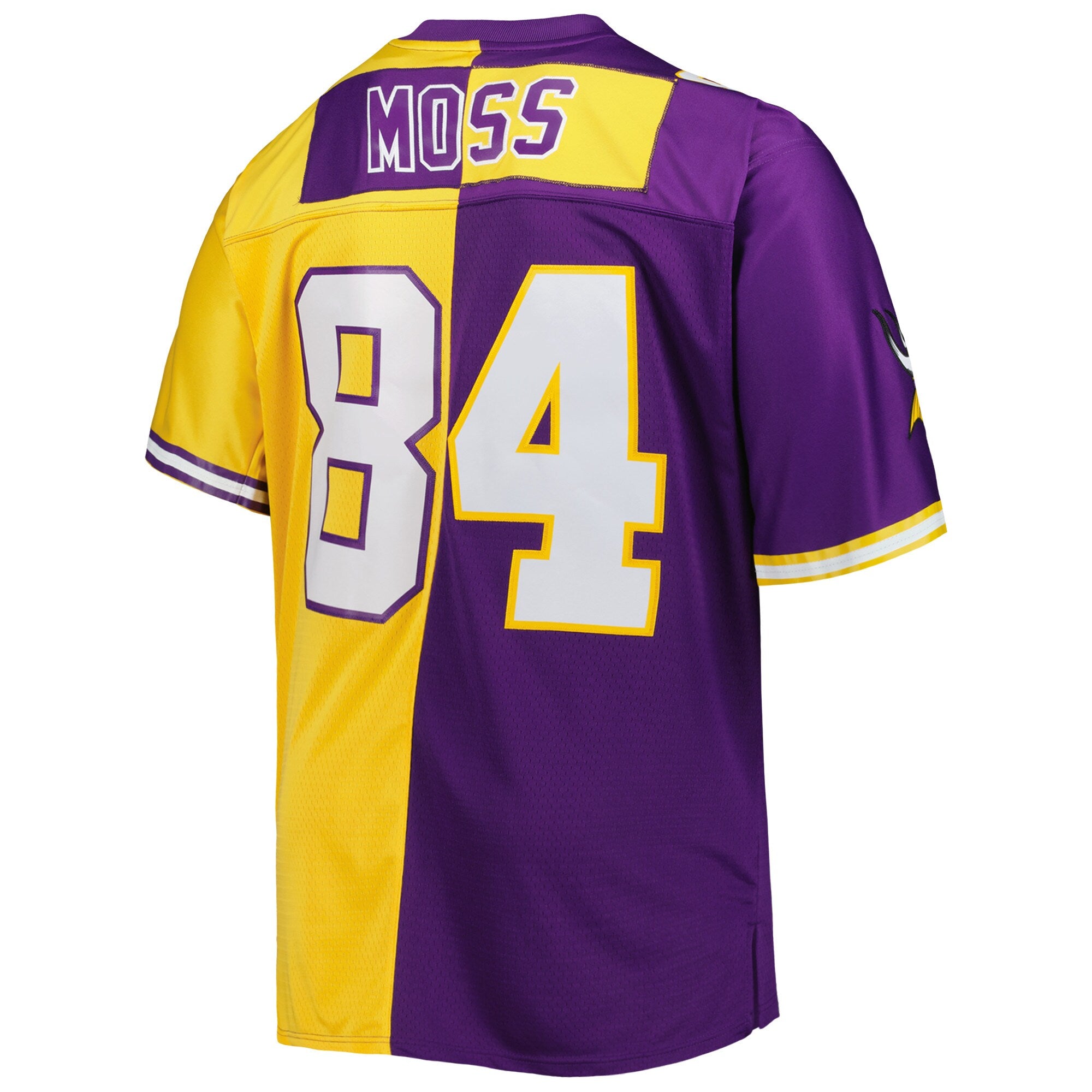 Randy Moss Minnesota Vikings Mitchell &amp; Ness Big &amp; Tall Split Legacy Retired Player Replica Jersey - Purple/Gold