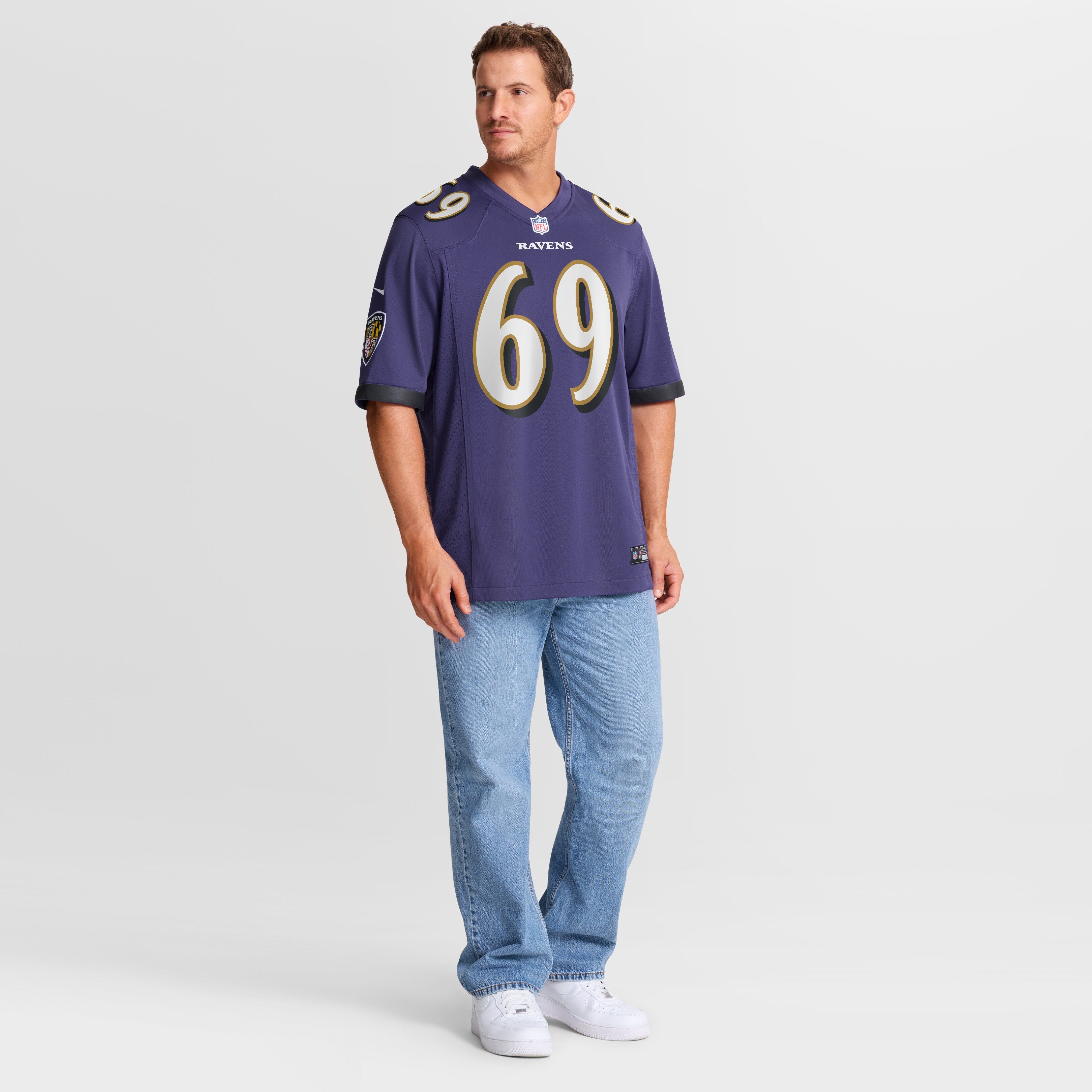 Josh Tupou Baltimore Ravens Nike Team Game Jersey -  Purple