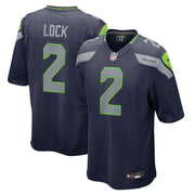 Drew Lock Seattle Seahawks Nike Team Game Jersey -  College Navy