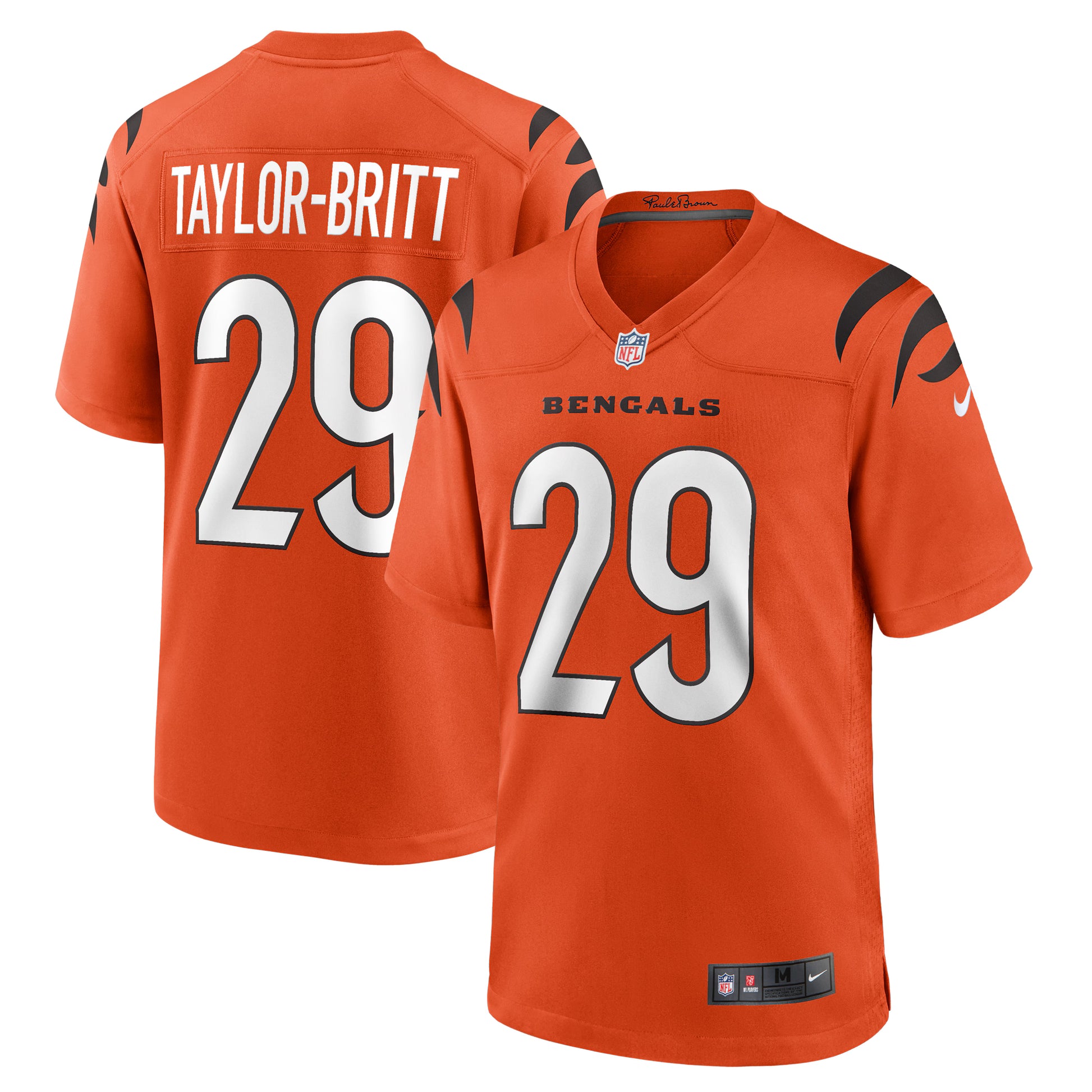 Cam Taylor-Britt Cincinnati Bengals Nike Alternate Game Jersey - Orange