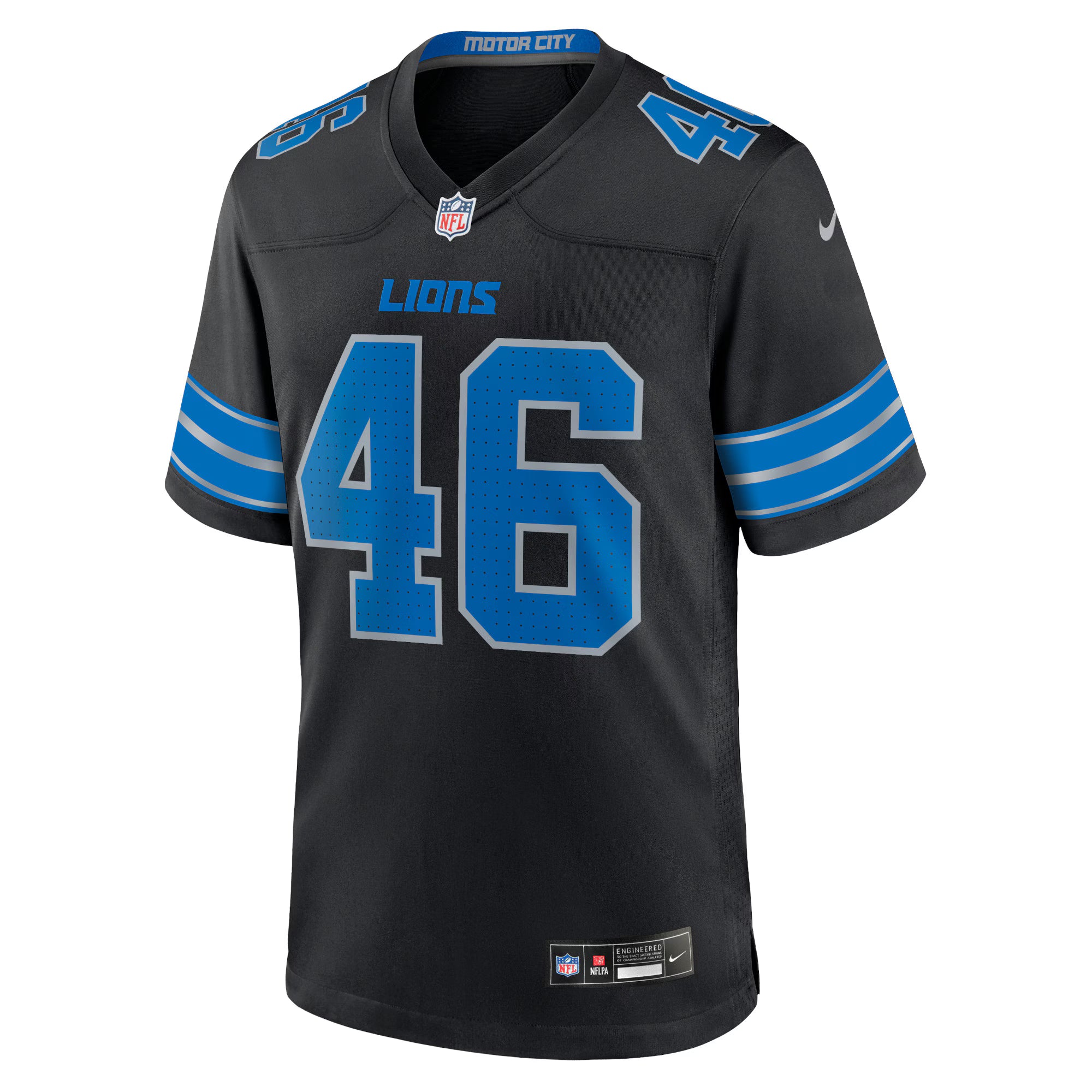 Jack Campbell Detroit Lions Nike 2nd Alternate Game Jersey - Black