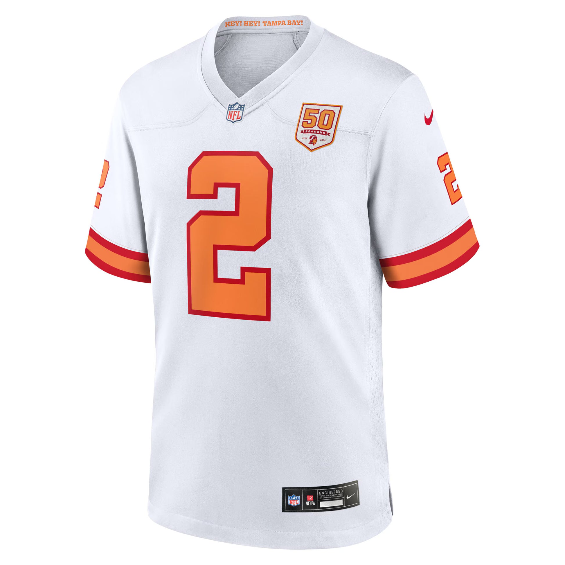 Emeka Egbuka '76 Tampa Bay Buccaneers Nike Alternate 50th Season Game Jersey - '76 White