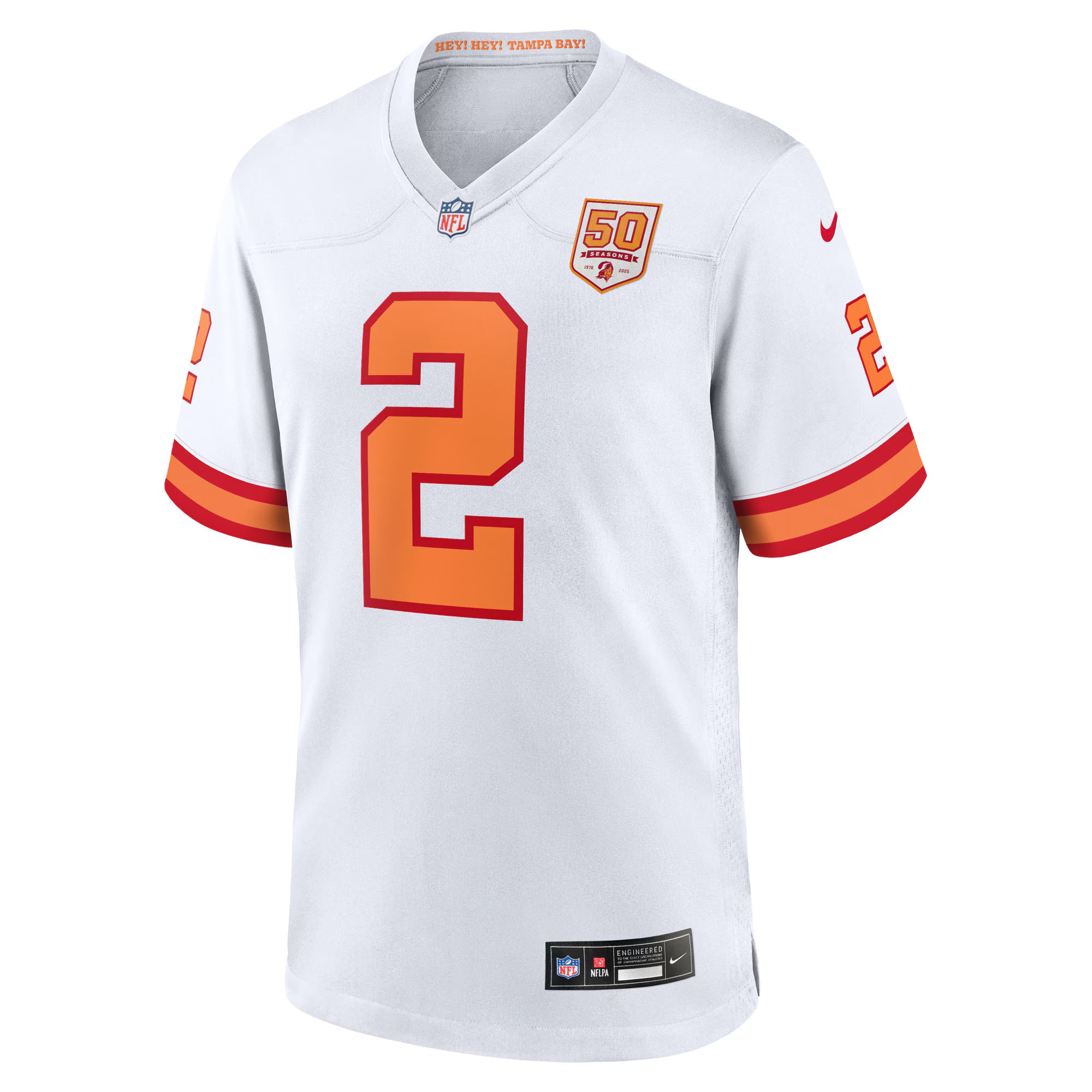Emeka Egbuka '76 Tampa Bay Buccaneers Nike Alternate 50th Season Game Jersey - '76 White