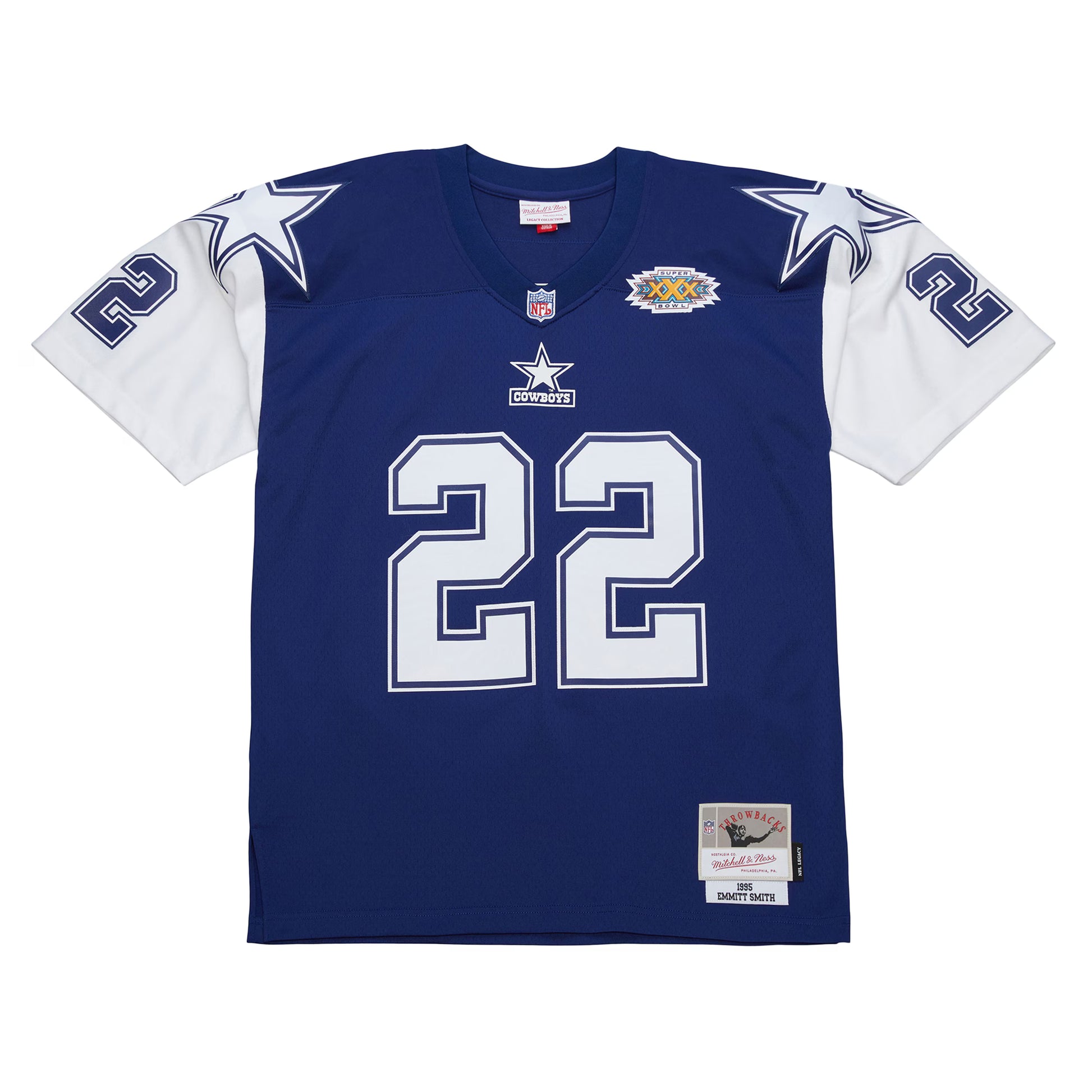 Emmitt Smith Dallas Cowboys Mitchell &amp; Ness 1995 Legacy Replica Jersey - Navy