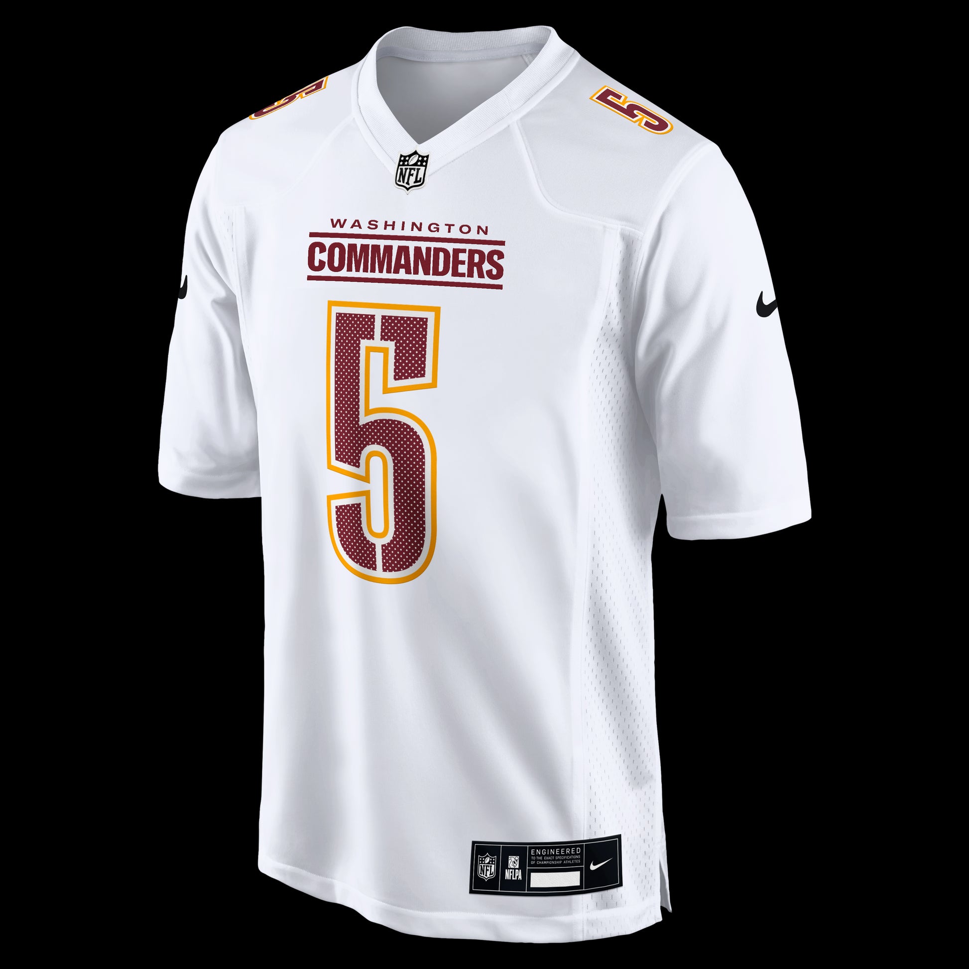 Jayden Daniels Washington Commanders Nike Fashion Jersey - Tundra White