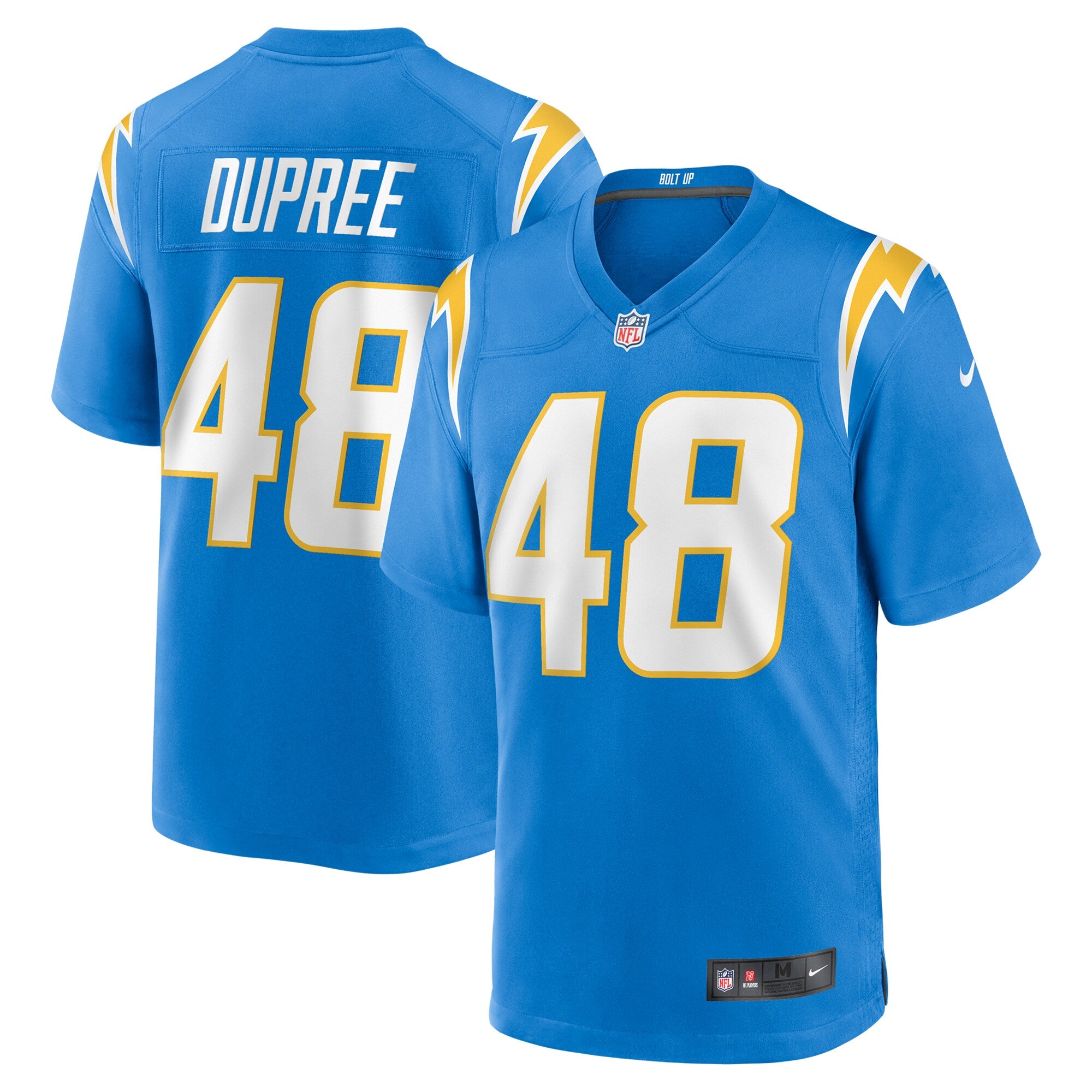 Bud Dupree Los Angeles Chargers Nike Team Game Jersey -  Powder Blue