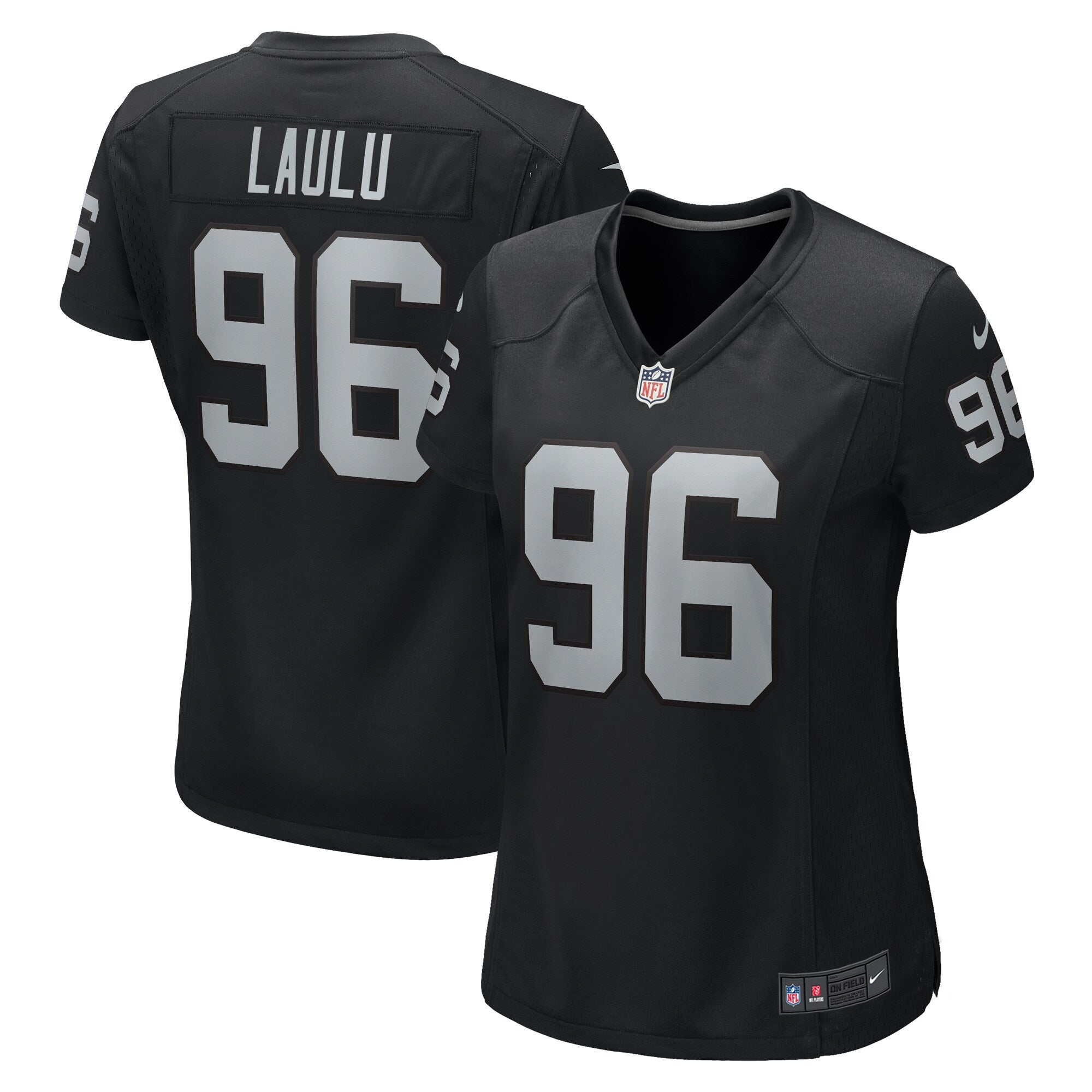 Jonah Laulu Las Vegas Raiders Nike Women's  Game Jersey -  Black