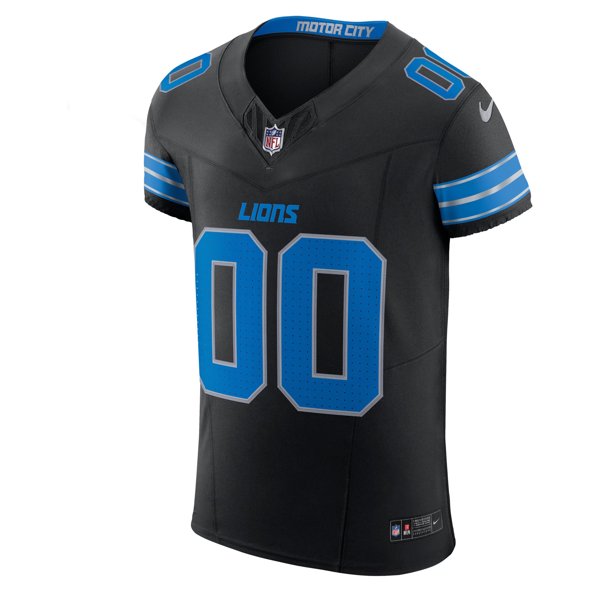 Detroit Lions Nike Alternate Vapor F.U.S.E. Elite Custom Jersey -  Black