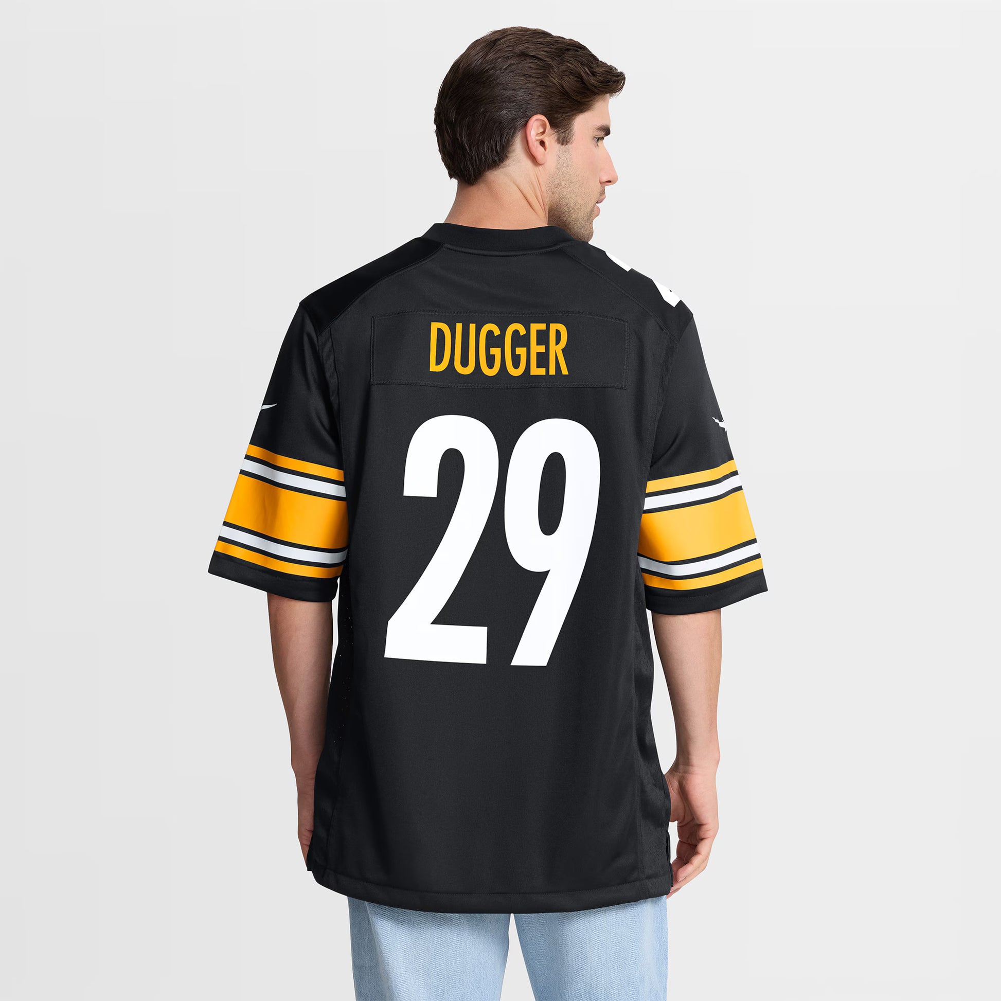 Kyle Dugger Pittsburgh Steelers Nike Team  Game Jersey -  Black