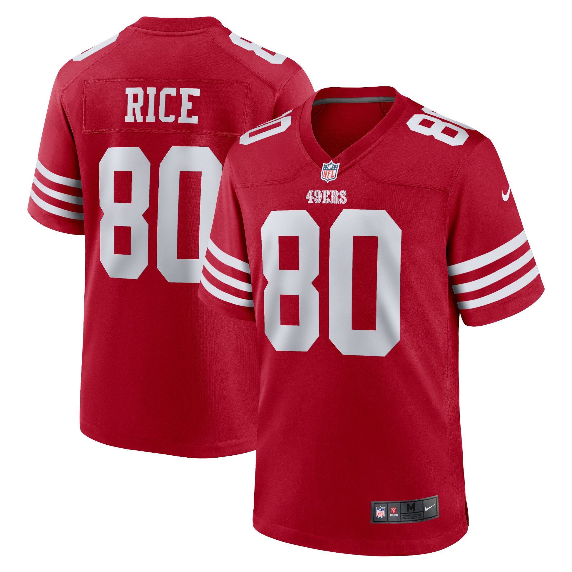 Jerry Rice San Francisco 49ers Nike Retired Game Player Jersey - Scarlet
