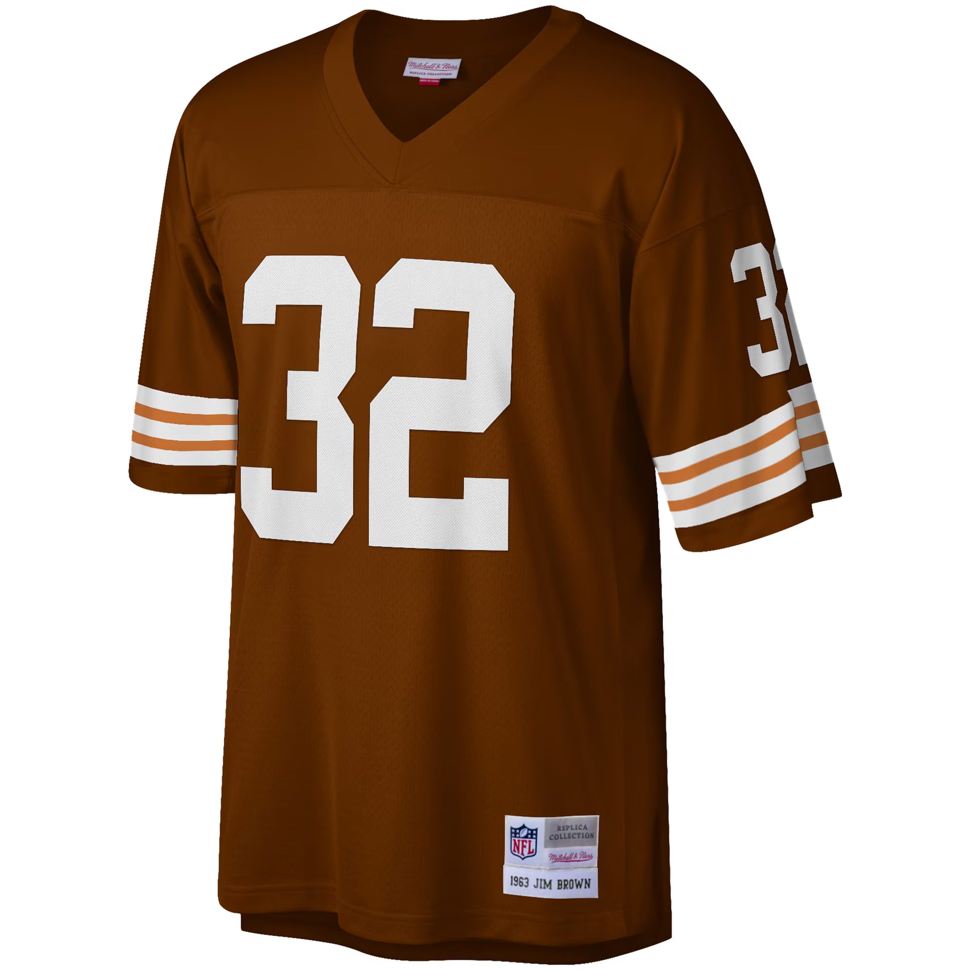 Jim Brown Cleveland Browns Mitchell &amp; Ness Big &amp; Tall 1963 Retired Player Replica Jersey - Brown