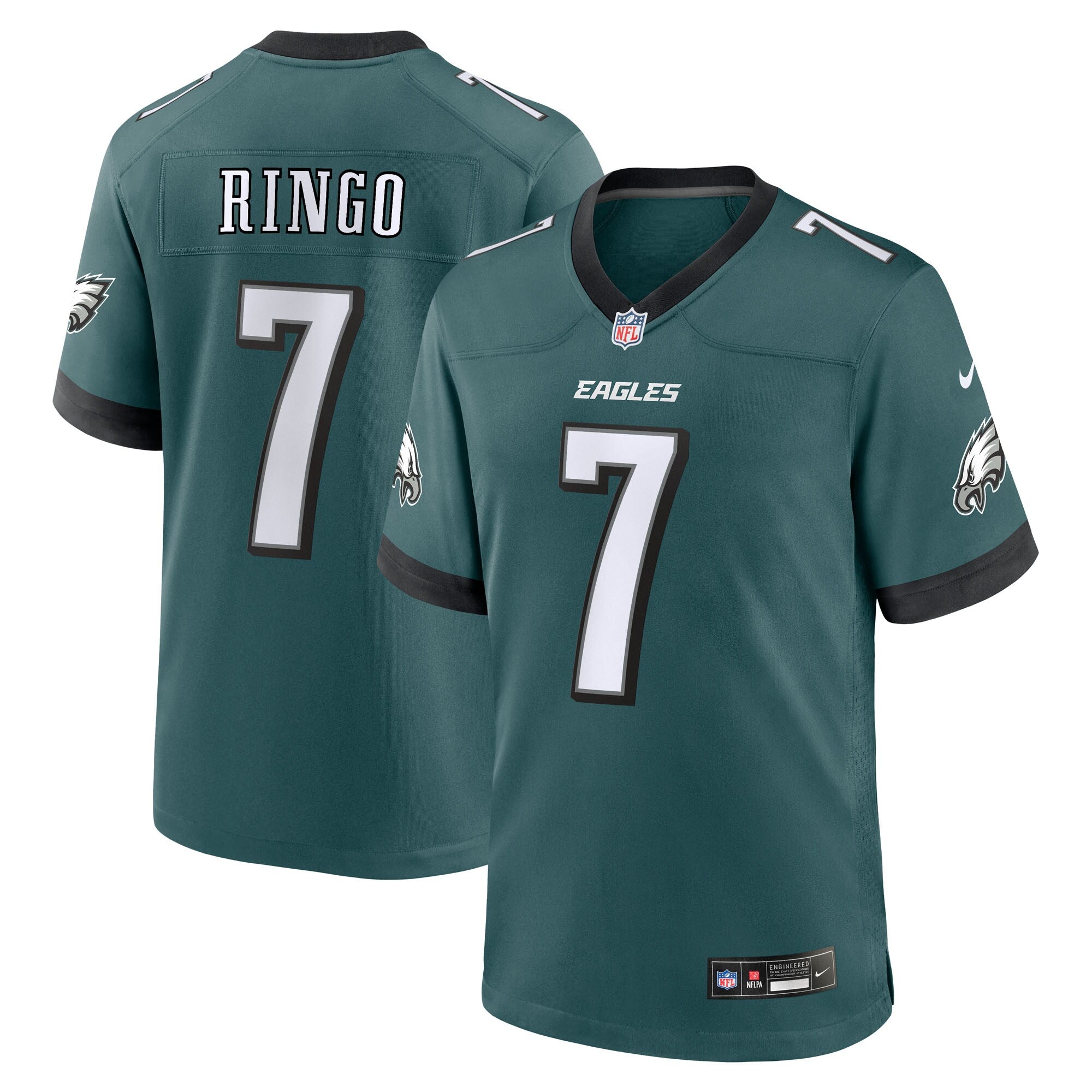 Kelee Ringo Philadelphia Eagles Nike Team Game Jersey - Midnight Green