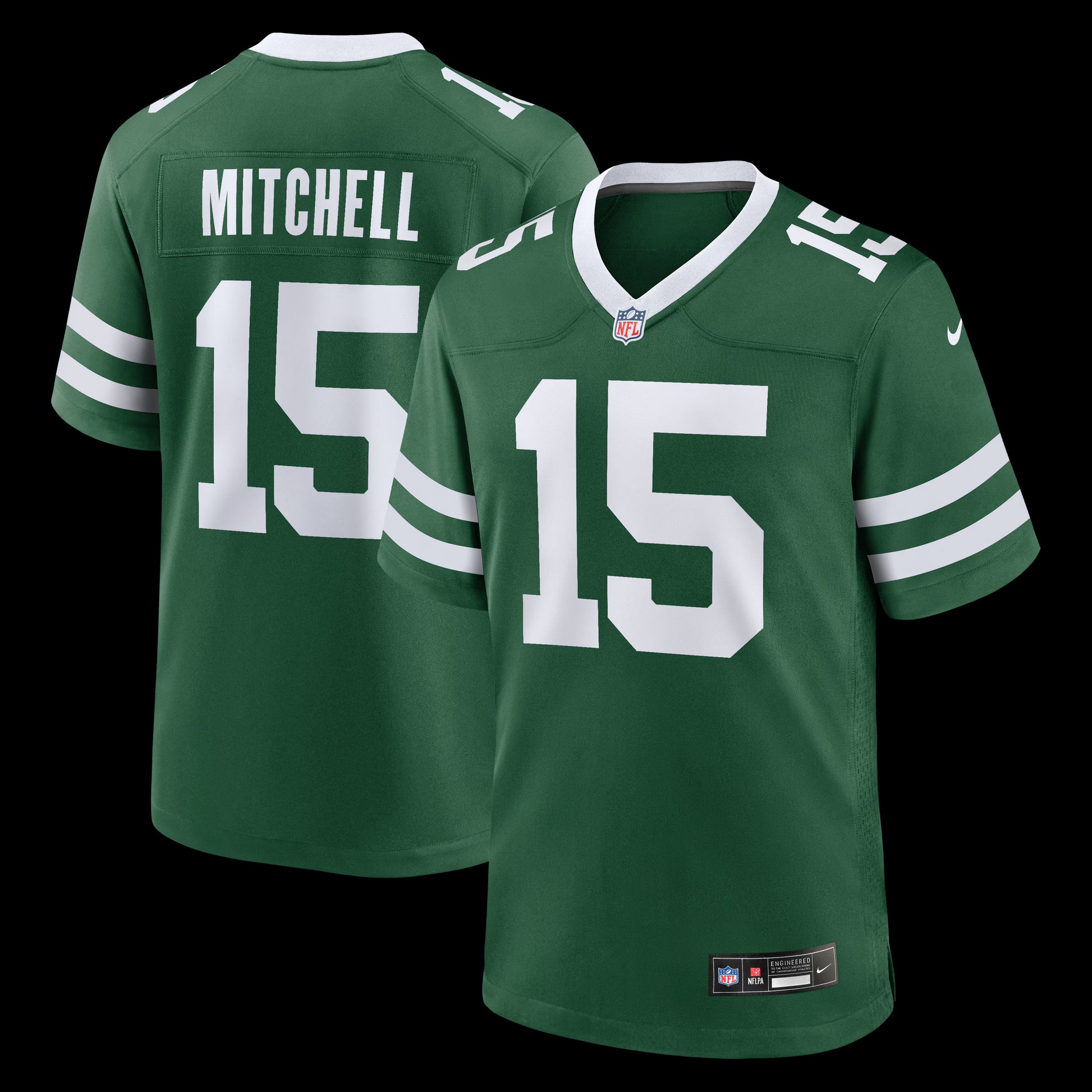 Adonai Mitchell New York Jets Nike Team  Game Jersey - Legacy Green