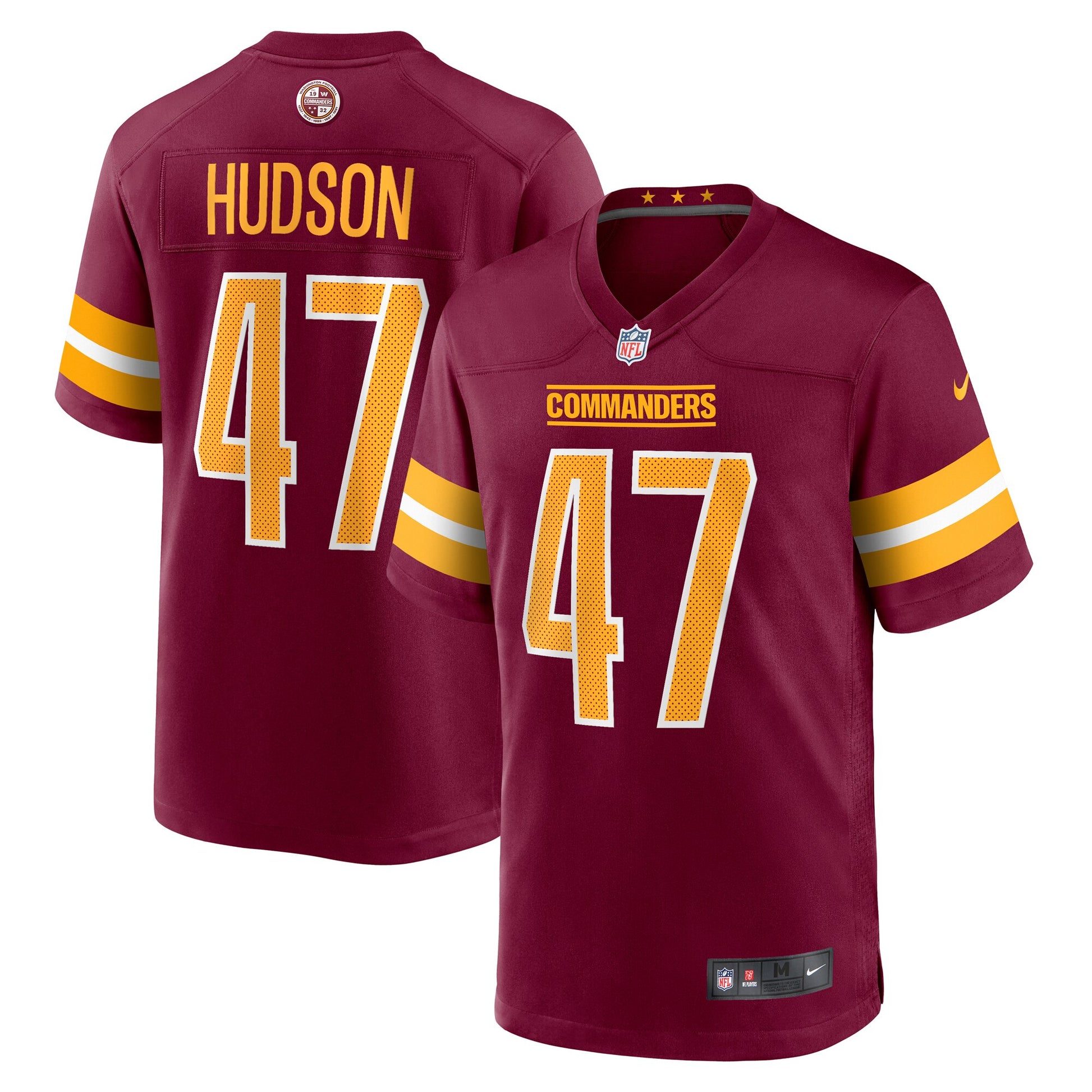 Khaleke Hudson Washington Commanders Nike  Game Jersey -  Burgundy