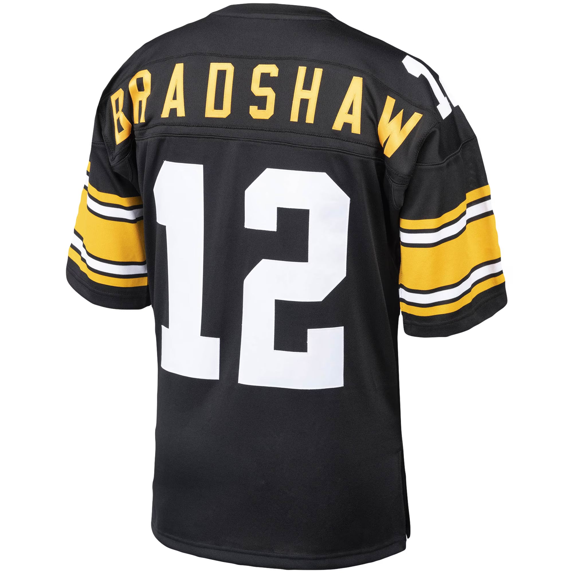 Terry Bradshaw Pittsburgh Steelers Mitchell &amp; Ness Authentic Throwback Retired Player Jersey - Black