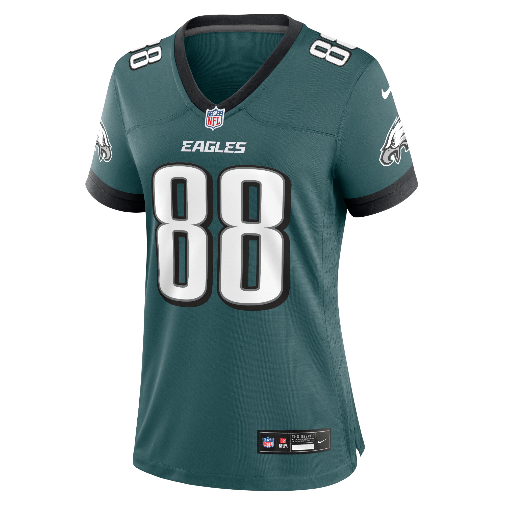 Dallas Goedert Philadelphia Eagles Nike Women's Team Game Jersey - Midnight Green
