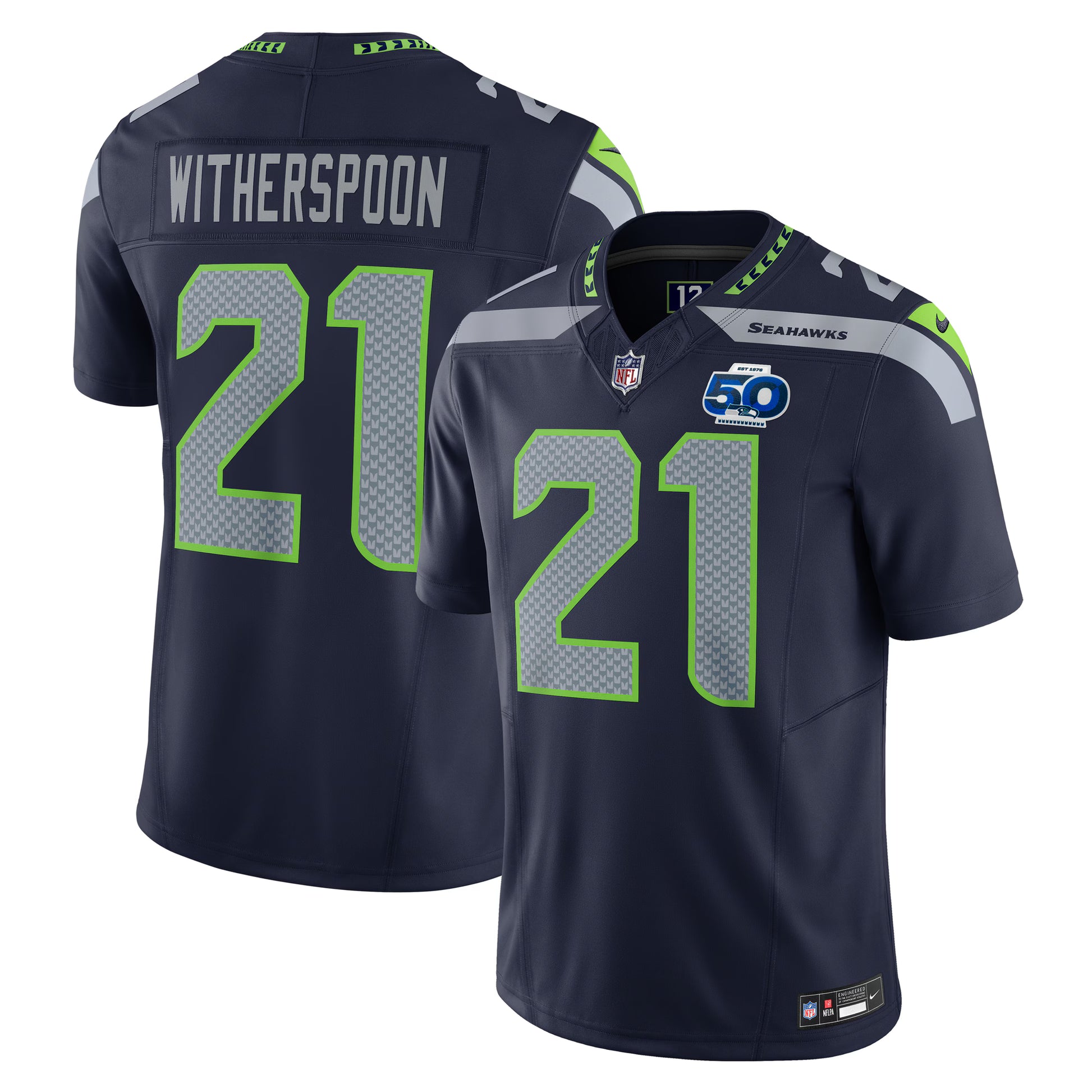 Devon Witherspoon Seattle Seahawks Nike Team 50th Season Vapor F.U.S.E. Limited Jersey - College Navy