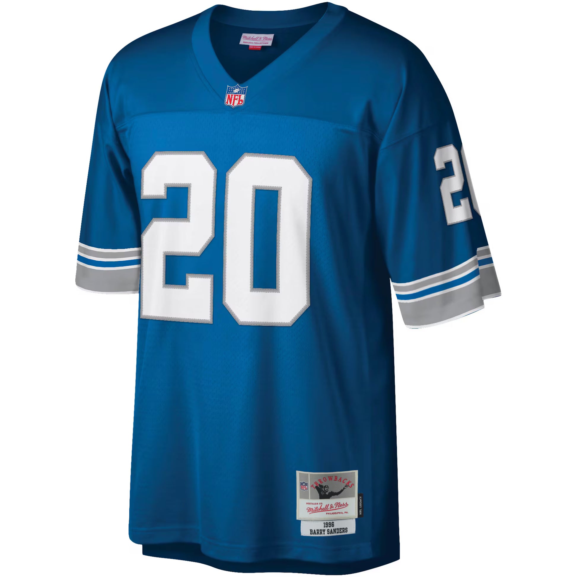 Barry Sanders Detroit Lions Mitchell &amp; Ness Legacy Replica Jersey - Blue