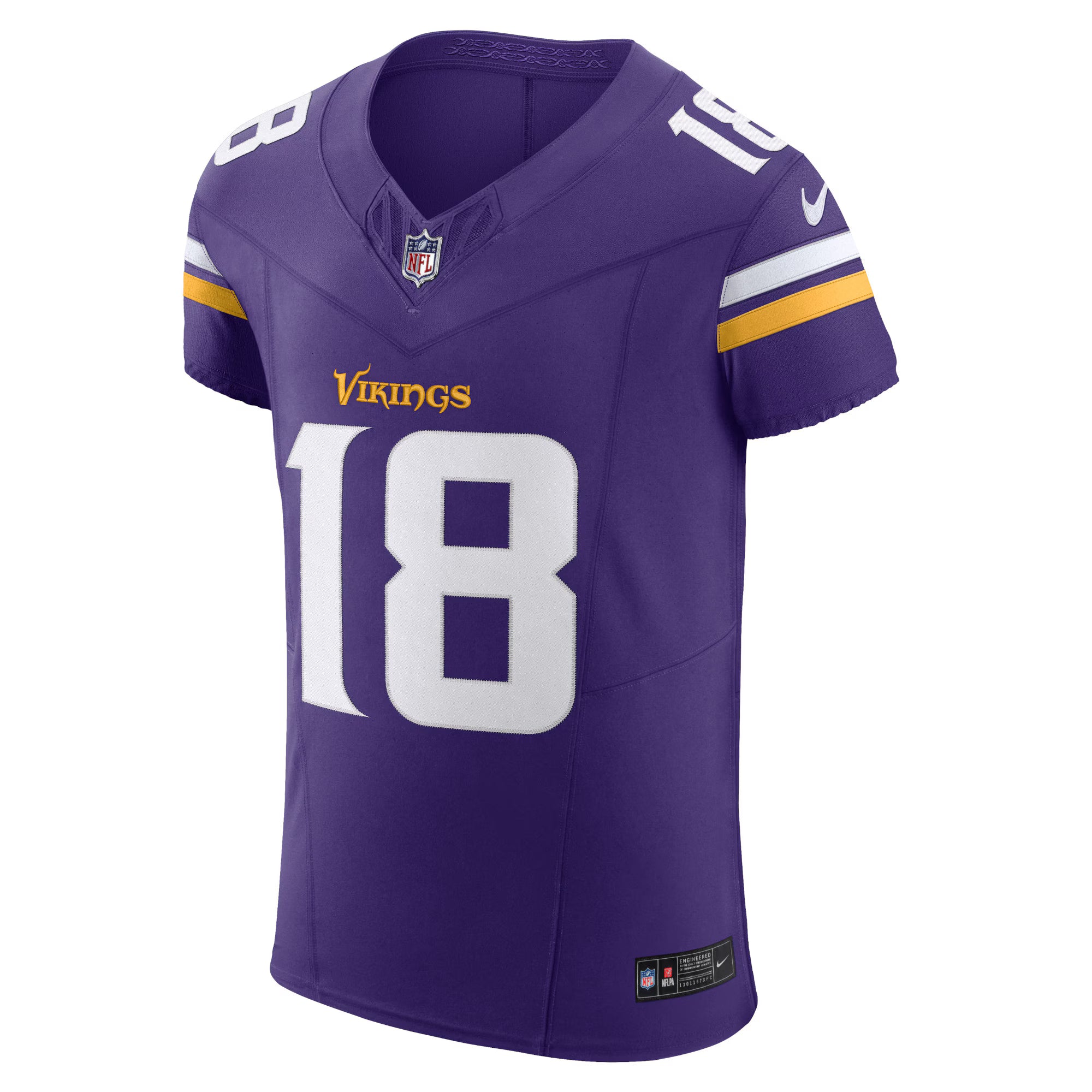 Justin Jefferson Minnesota Vikings Nike  Vapor F.U.S.E. Elite Jersey - Purple