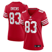 Terique Owens San Francisco 49ers Nike Women's Team Game Jersey -  Scarlet