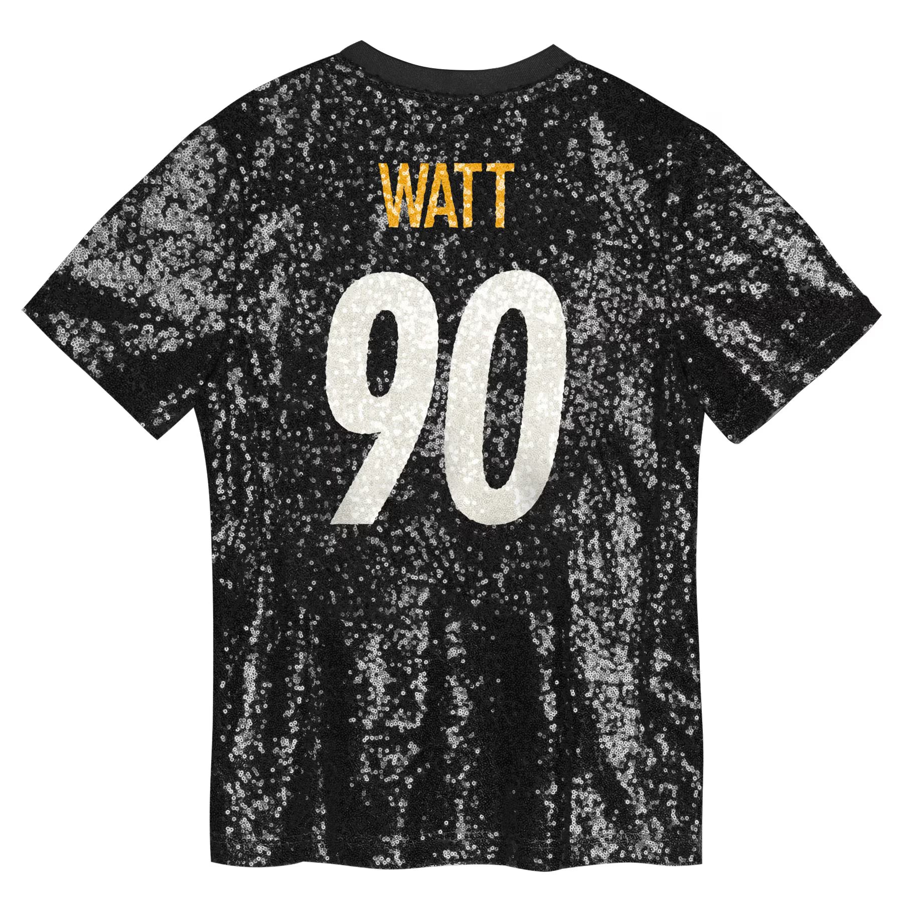 T.J. Watt Pittsburgh Steelers Women's Player Name &amp; Number V-Neck Fashion Jersey - Black