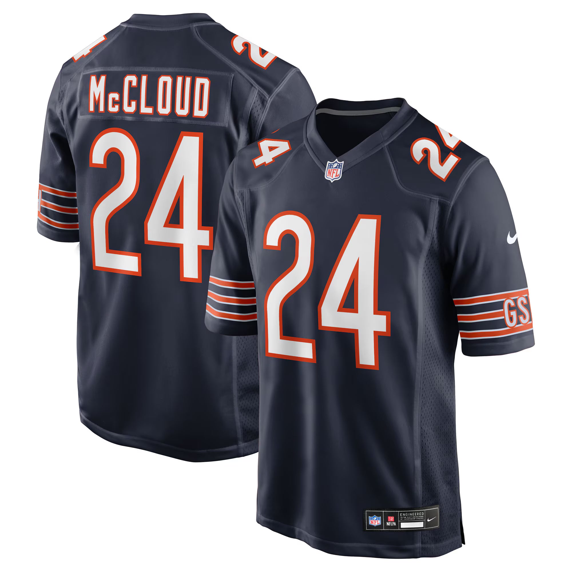 Nick McCloud Chicago Bears Nike Team Game Jersey -  Navy