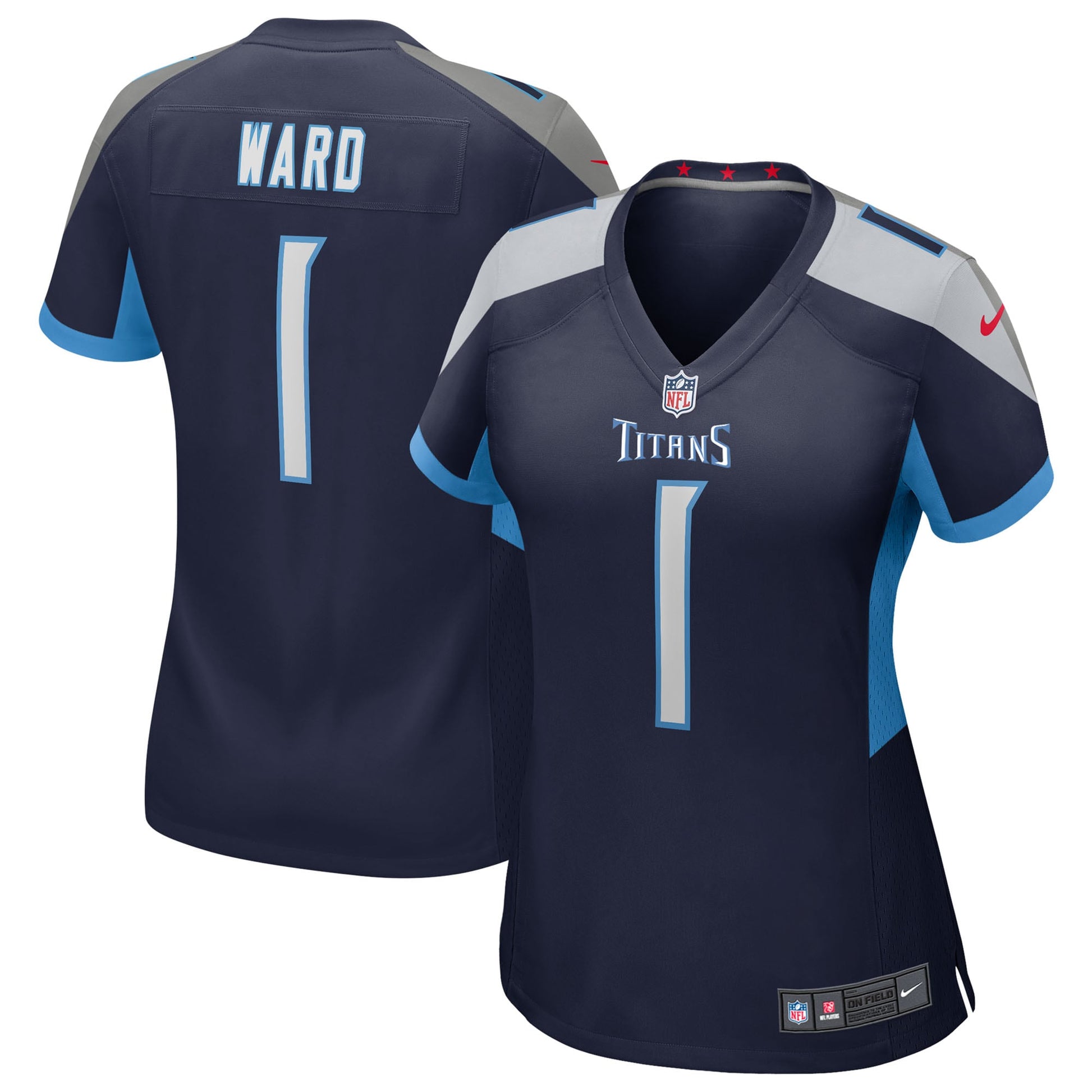 Cameron Ward Tennessee Titans Nike Women's 2025 NFL Draft First Round Pick  Alternate Game Jersey - Navy