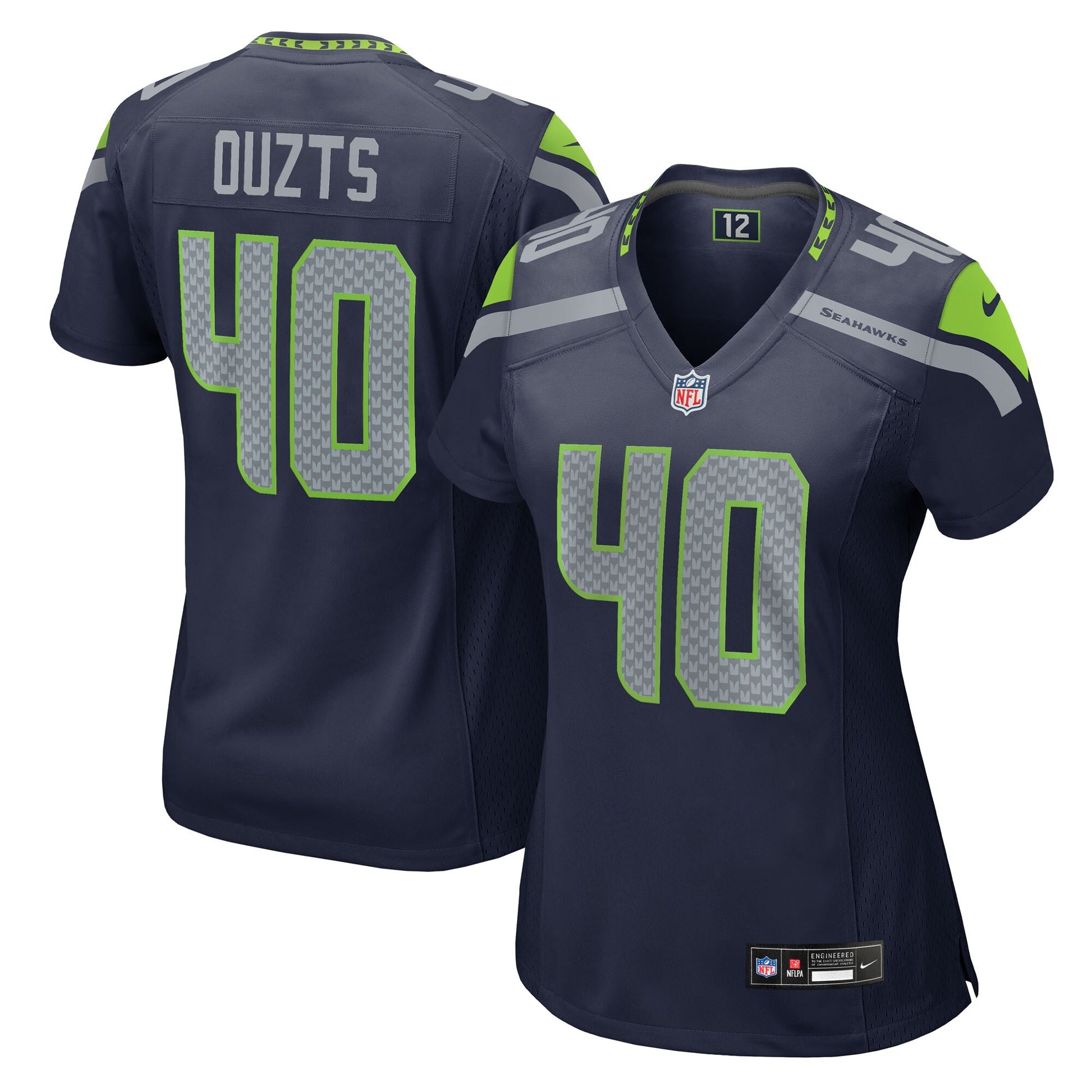 Robbie Ouzts Seattle Seahawks Nike Women's Team Game Jersey -  College Navy