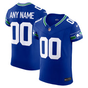 Seattle Seahawks Nike Alternate Vapor F.U.S.E. Elite Custom Jersey - Men's Royal